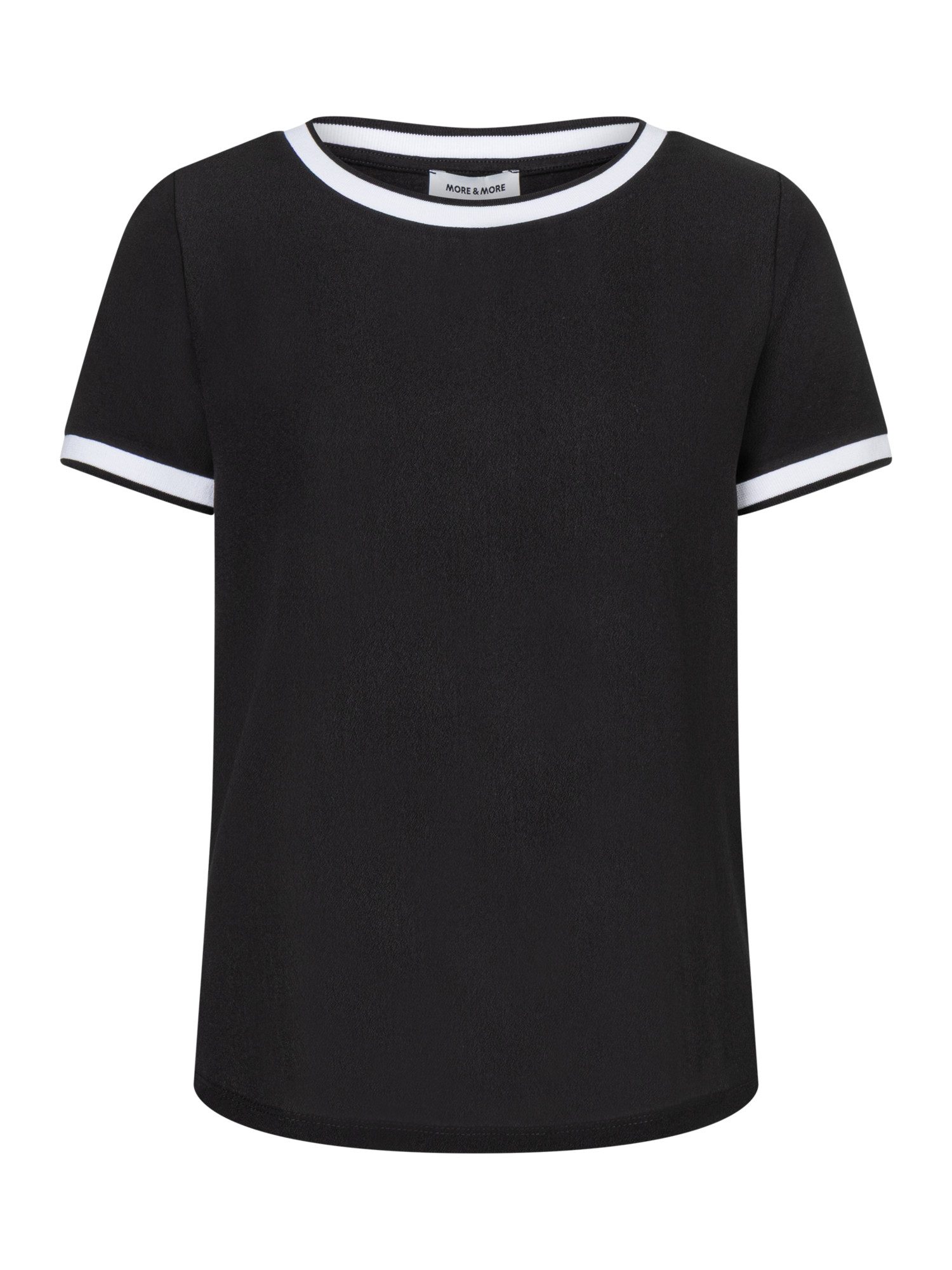 MORE&MORE T-Shirt Blusenshirt mit Kontrastabschlüssen günstig online kaufen