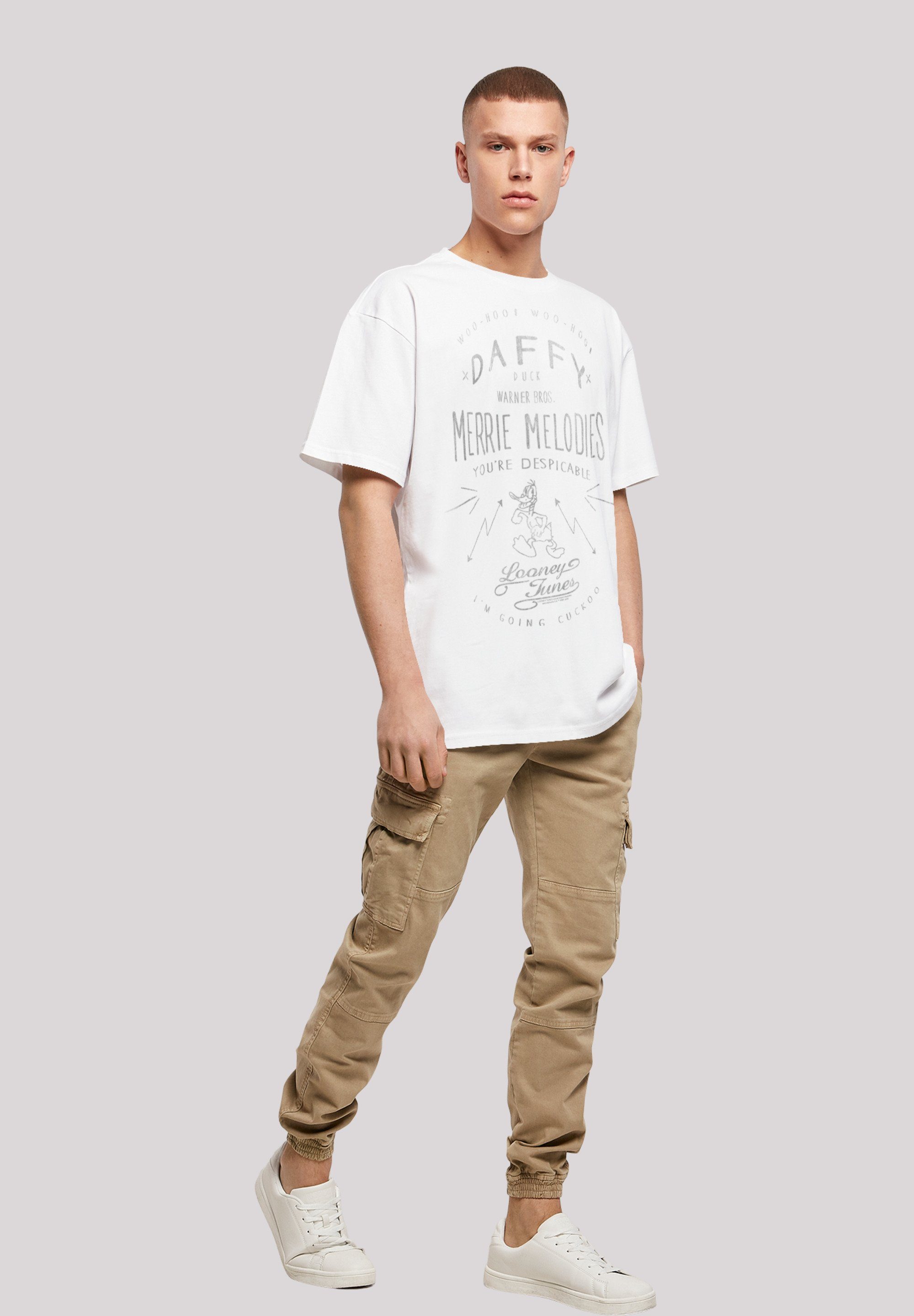 Oversize -WHT F4NT4STIC Herren Kurzarmshirt Despicable Heavy Daffy with (1-tlg) Duck Tee