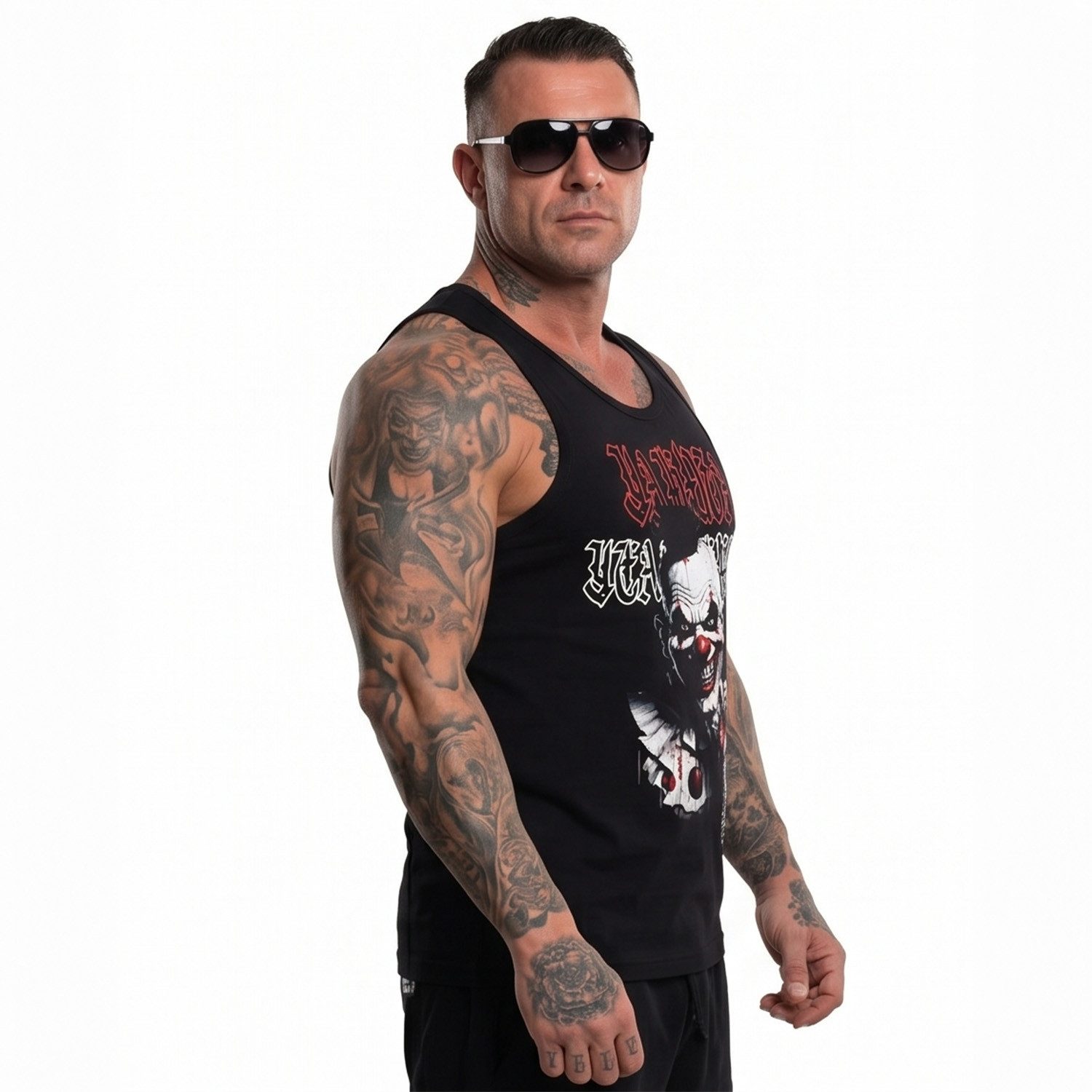 YAKUZA Muskelshirt Yeah mit Ringerrücken