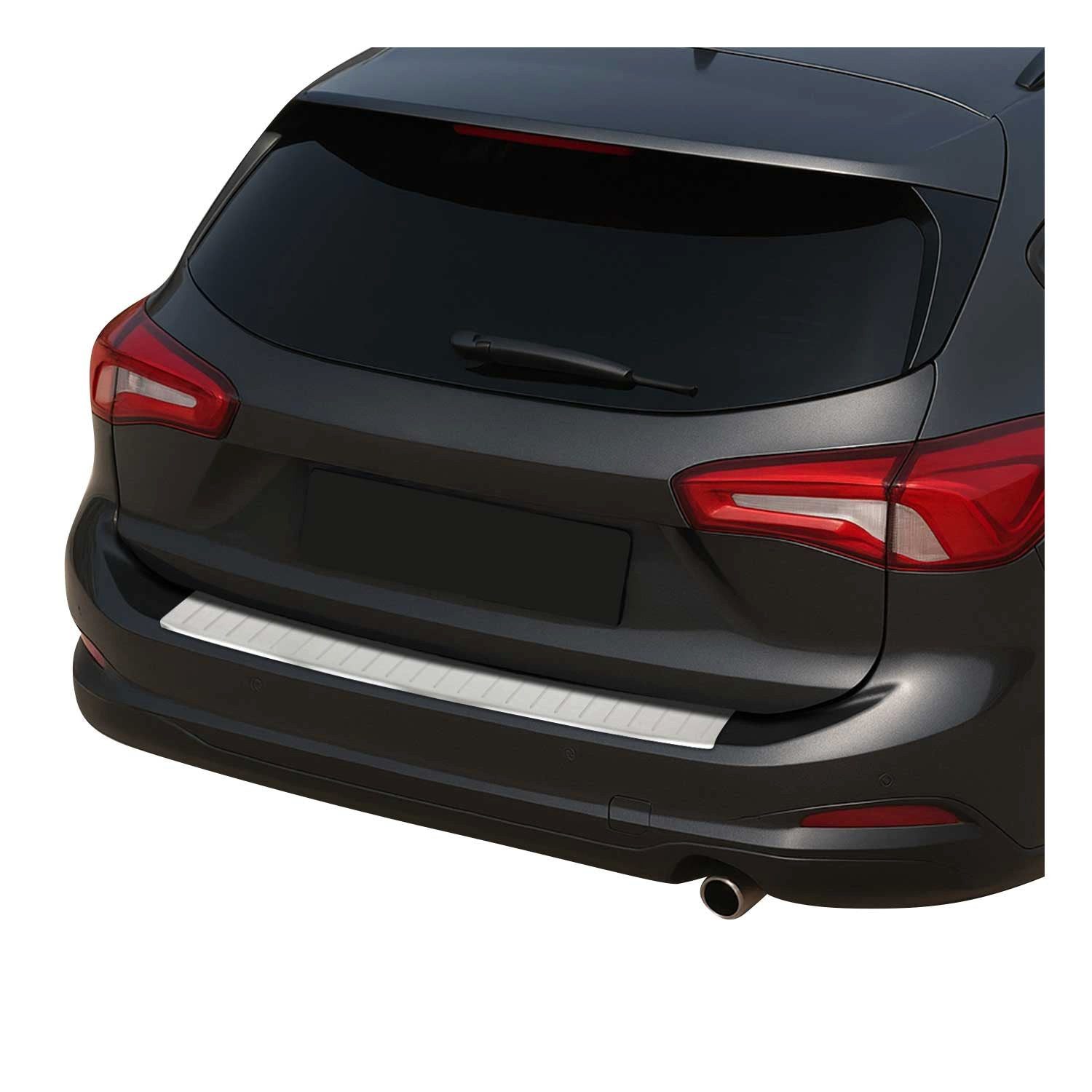 OMAC Ladekantenschutz für Ford Focus 4 Turnier 2018-2025 Chrom Gebürstet, Zubehör für Ford Focus 4 Turnier 2018-2025, Langlebig,Einfache Reinigung,Einfache Installation,Rostbeständig