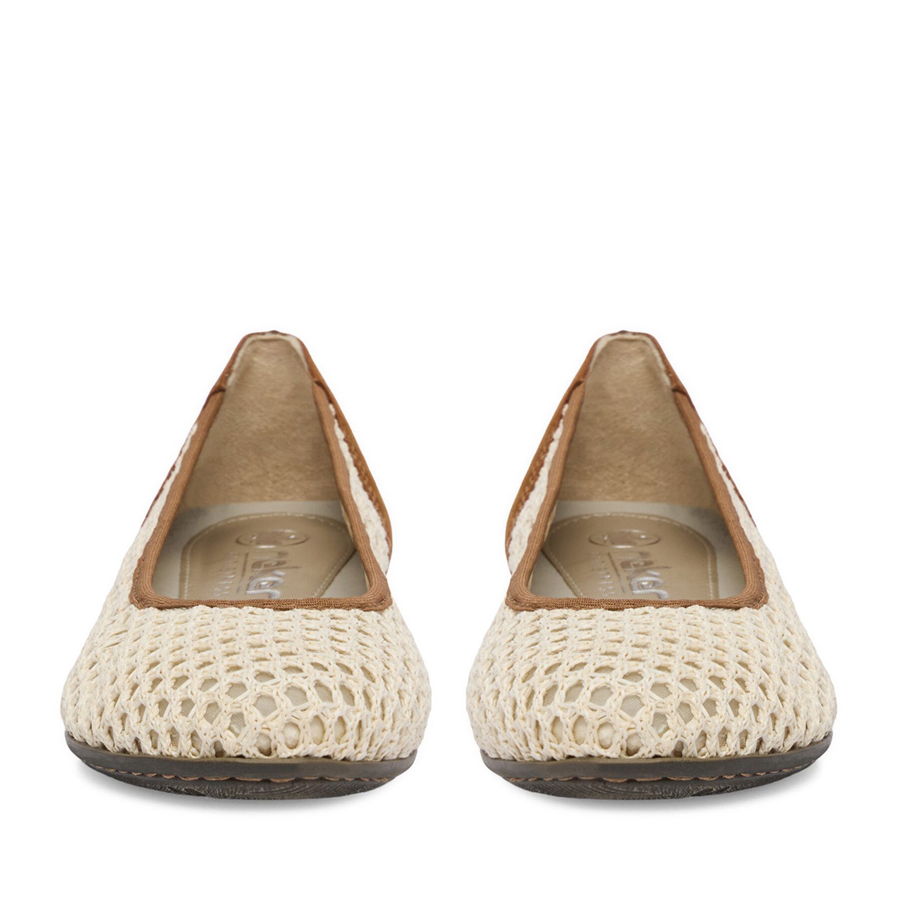 Rieker Rieker Damen-Ballerinas Beige 51960-60 Ballerina