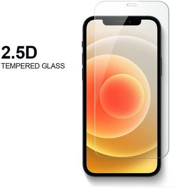 OLi Handyhülle Silikon Case 3 X Panzer Glas 4in1 für iPhone 12 Mini mit Kamera Schutz 5,4 Zoll, Displayschutz Glas mit Transparente Silikon Hülle