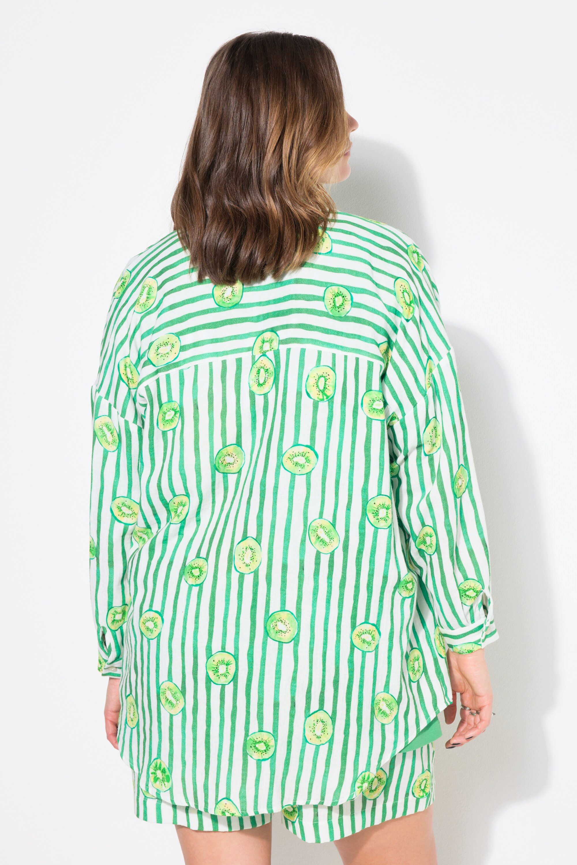 Studio Untold Hemdbluse Streifenbluse Musselin oversized
