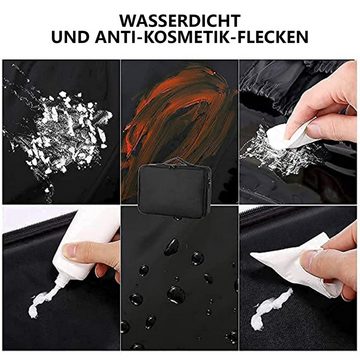 Aoucheni Kosmetikkoffer Kosmetiktasche Portable Reise Make Up Tasche, Schwarz, Waterproof, Vibration Resistant