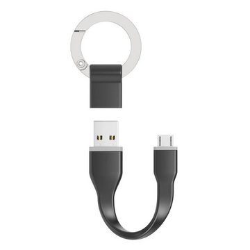 Hama Micro-USB Ladekabel mit Schlüsselanhänger Datenkabel USB-Kabel