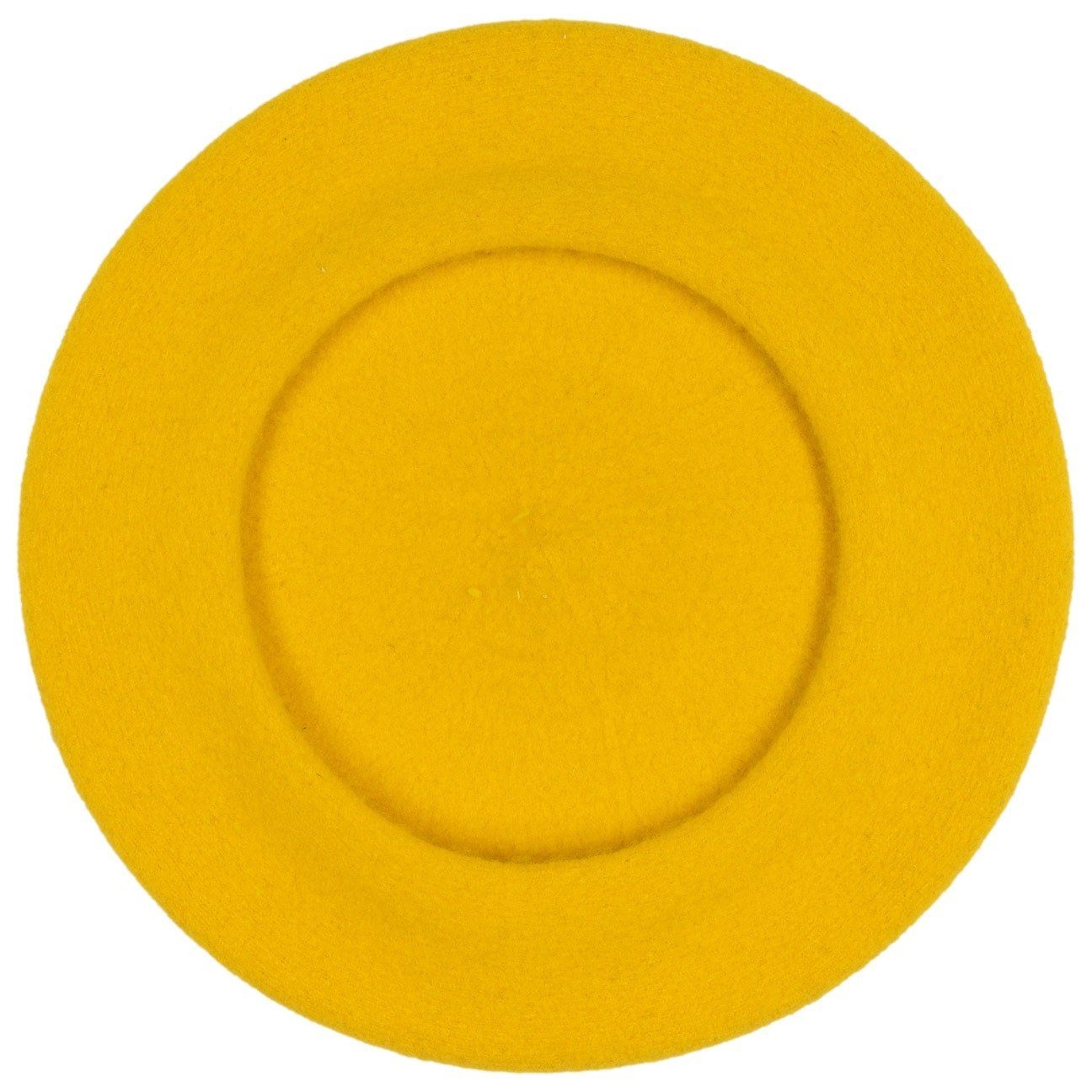 in the EU (1-St) Wollbaske, gelb Barascon Baskenmütze Made