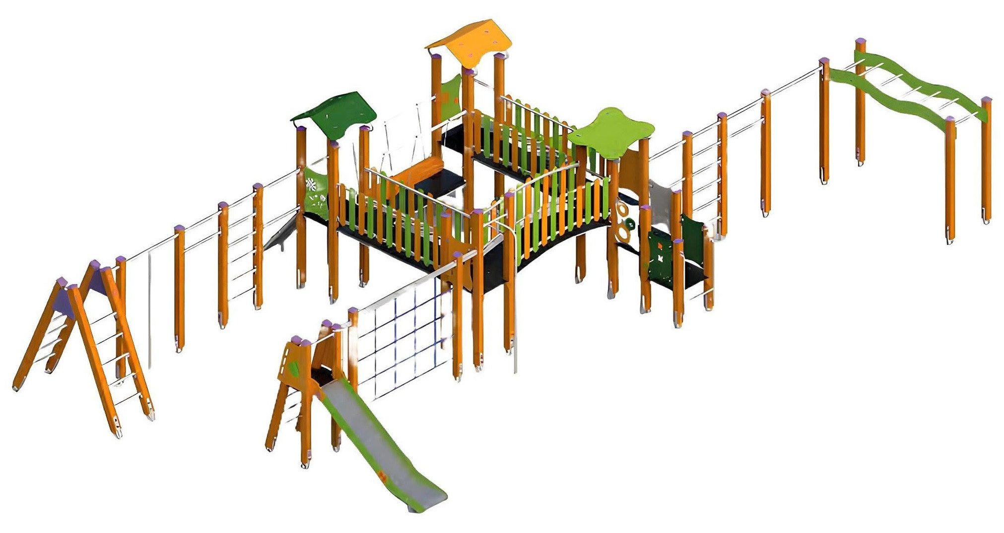 JVmoebel Spielturm Familienpark Abenteuerspielplatz Freizeitanlage Spielbereich, Made in Europa