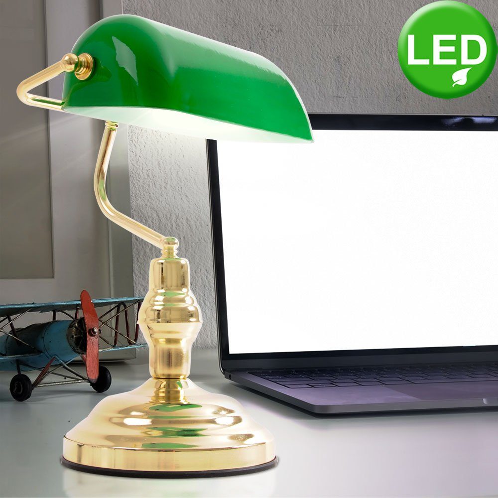etc-shop LED Tischleuchte, LED Banker Lampe Schreibtisch Lese ...