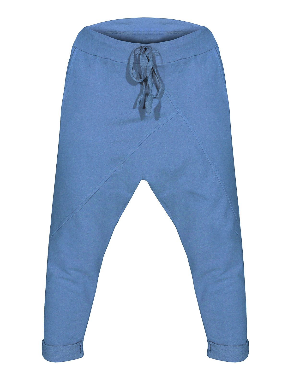 CLEO STYLE Jogginghose Damen Jogginghose 104 Hellblau Elastikbund mit Tunne günstig online kaufen