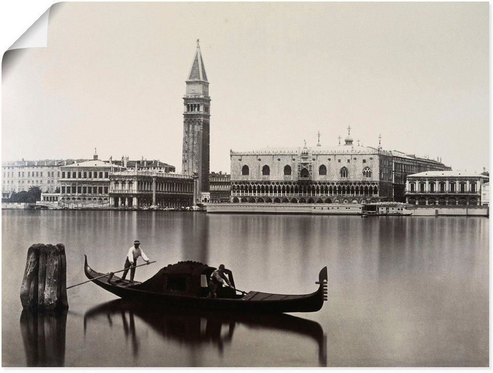 Artland Wandbild Venedig: Blick auf Markusbibliothek, Italien (1 St), als  Leinwandbild, Wandaufkleber oder Poster in versch. Größen