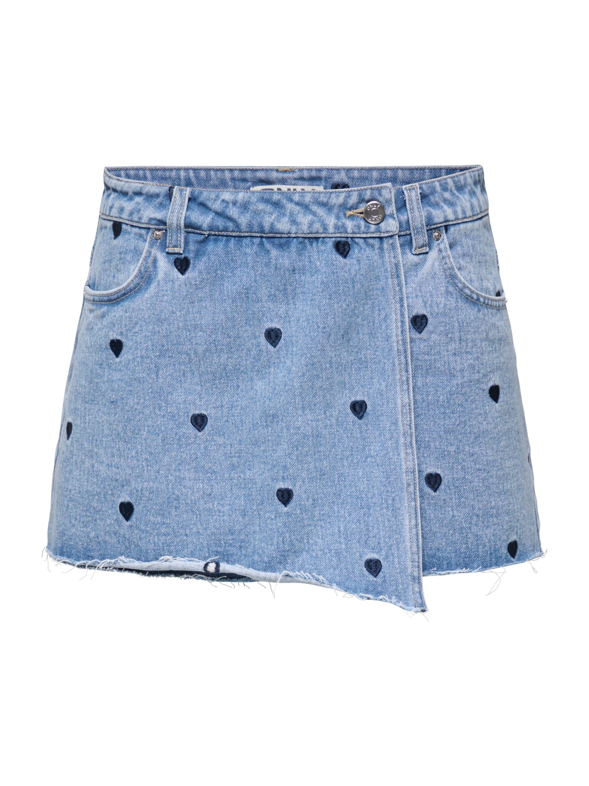 ONLY Jeansshorts ONLTEXAS (1-tlg) Stickerei