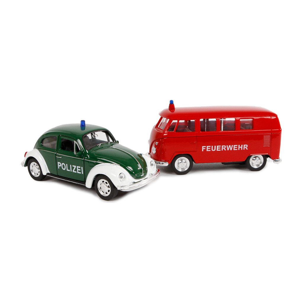 Van Manen Spielzeug-Traktor Einsatzwagen - Feuerwehr oder Polizei - 1 Stück