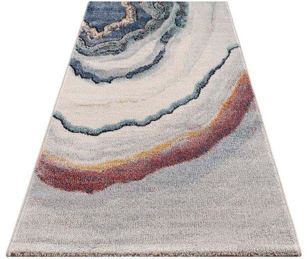 Läufer Mista 2531, Carpet City, rechteckig, Höhe: 9 mm, Kurzflor, Abstrakt,  Multicolor, Weich, ideal für Flur & Diele