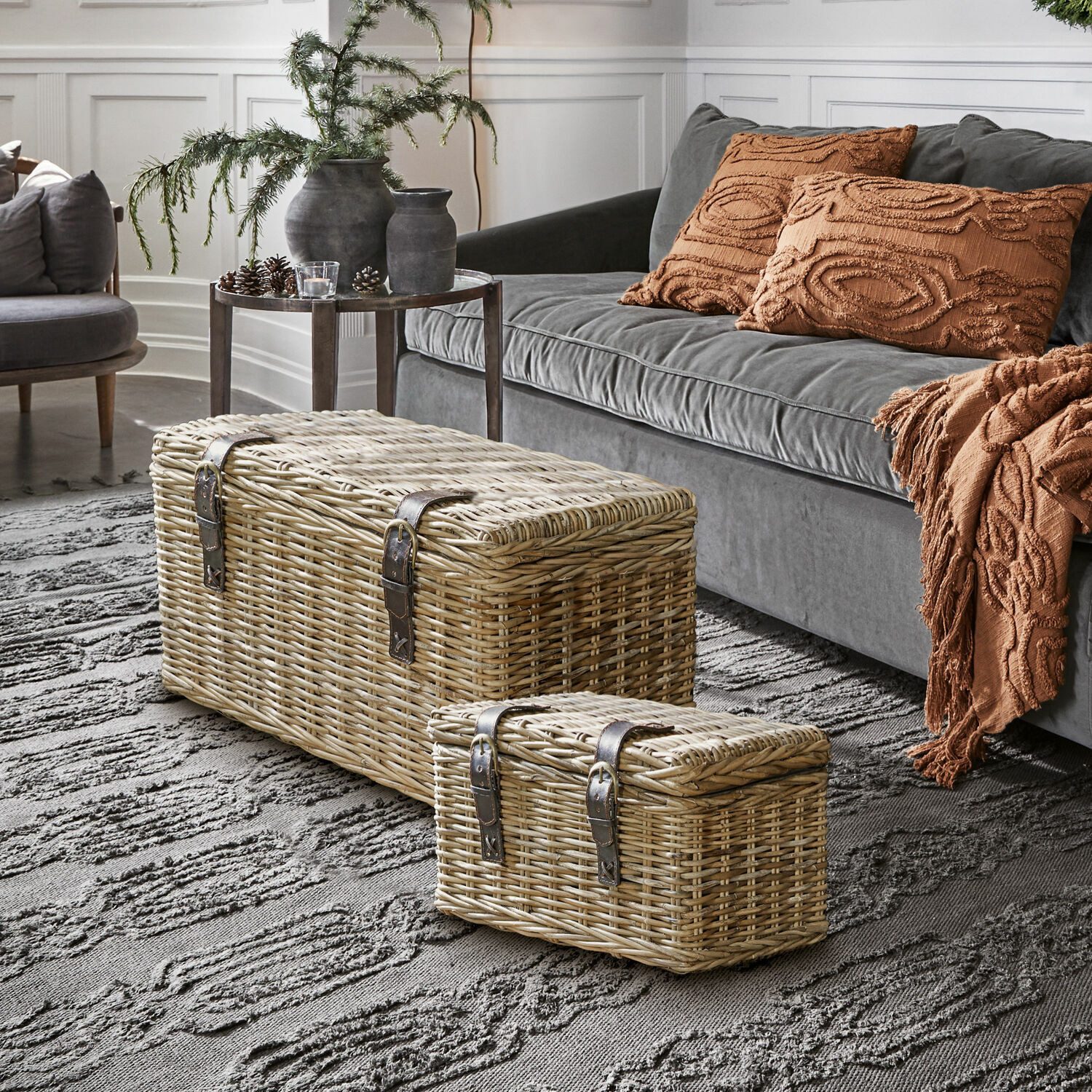 Mirabeau Truhe Truhe 2er Set Darill braun