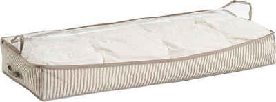 Zeller Present Aufbewahrungstasche Stripes (2-tlg), Vlies, beige