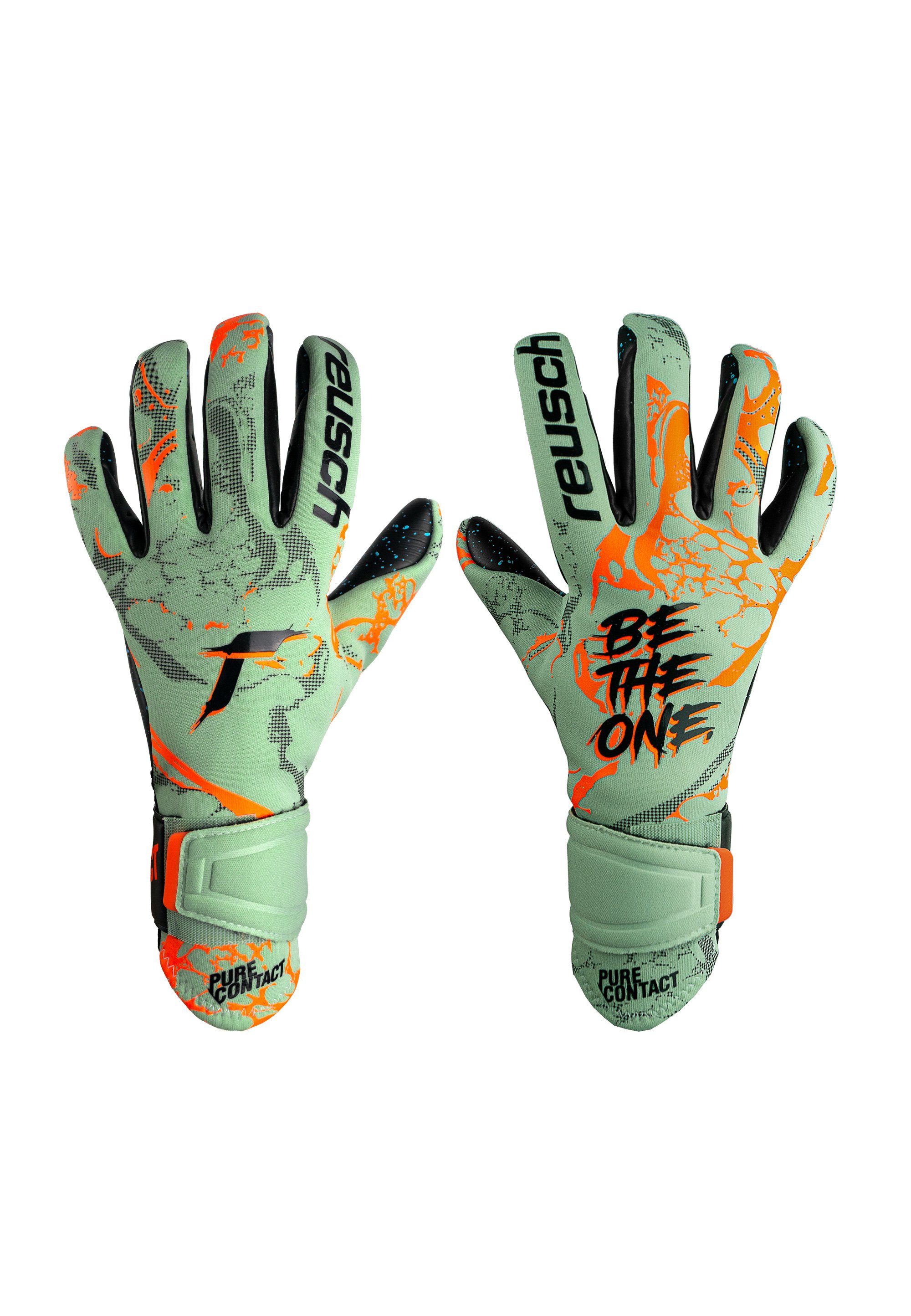 Reusch Torwarthandschuhe Pure Contact Fusion mit hervorragendem Grip und Innennaht-Schnitt