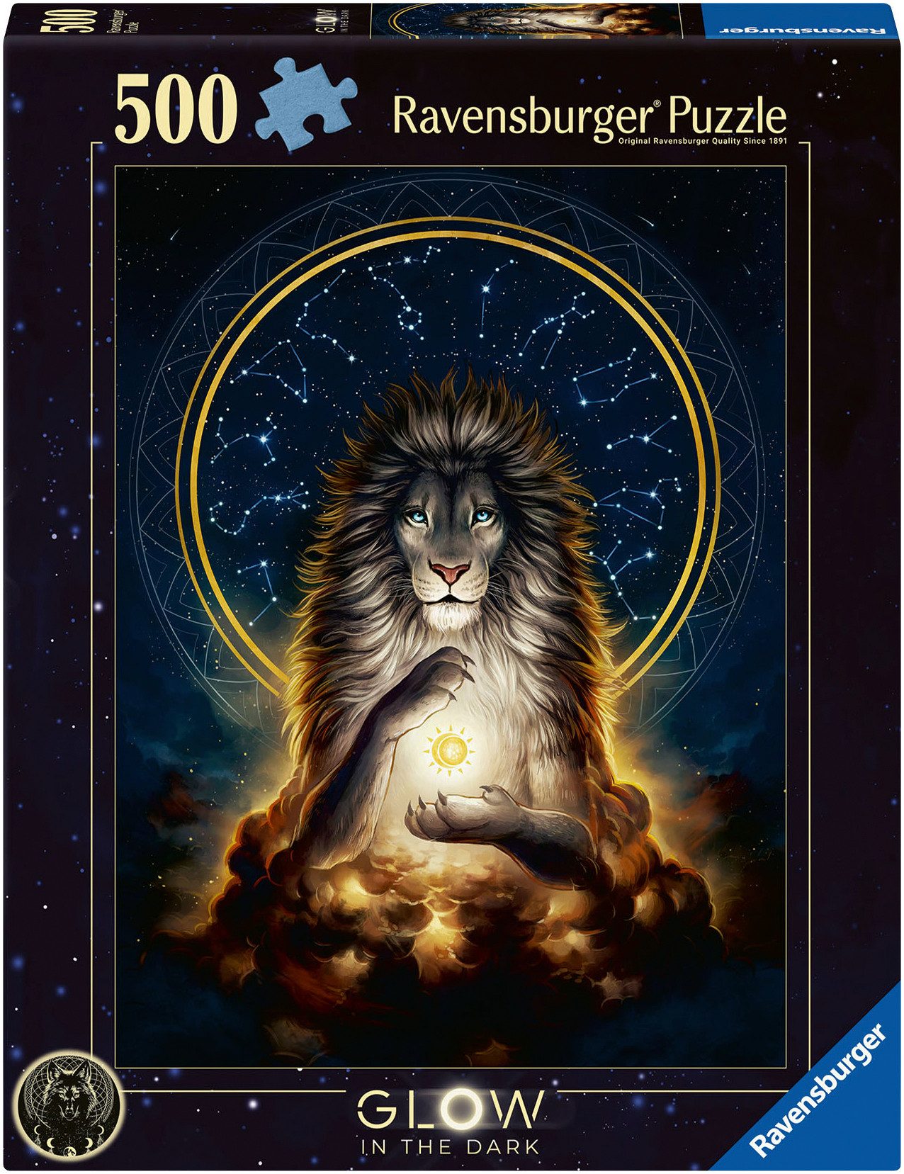 Ravensburger Puzzle Glow in the Dark, Leuchtender Löwe, 500 Puzzleteile, Ma günstig online kaufen