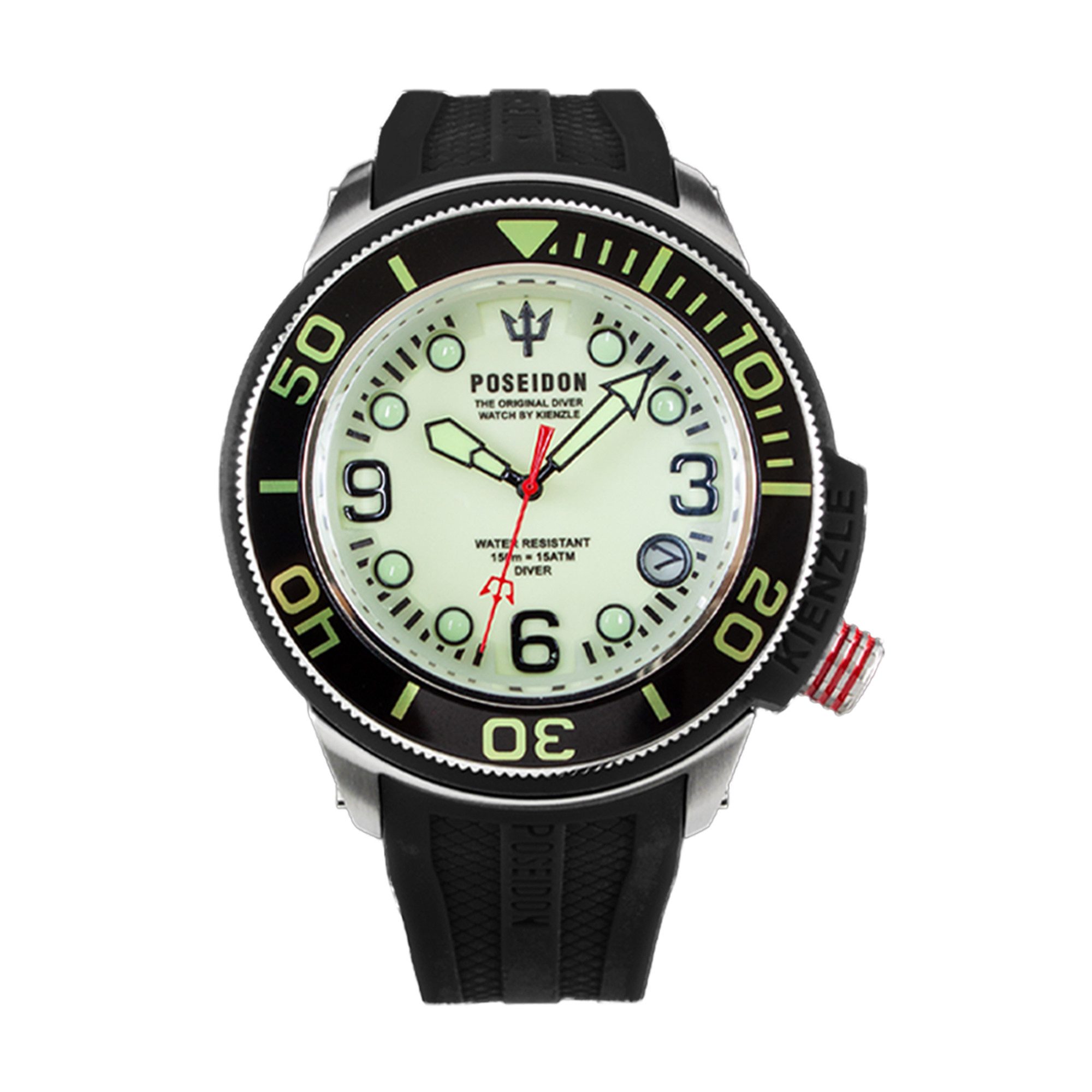 Kienzle Quarzuhr POSEIDON24 Quarz Armbanduhr Edelstahl full-lume