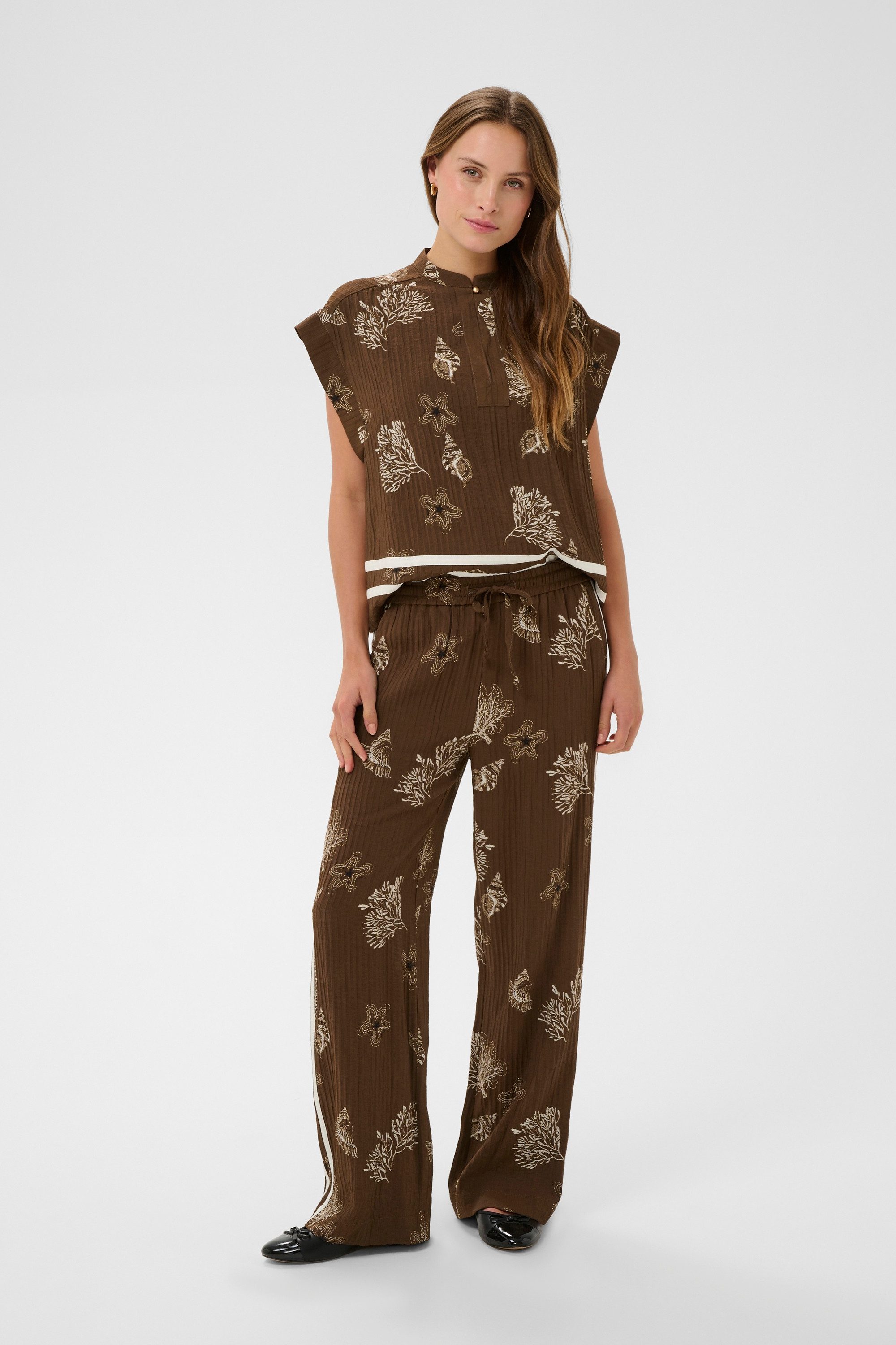 Saint Tropez Stoffhose Hose RosashellSZ