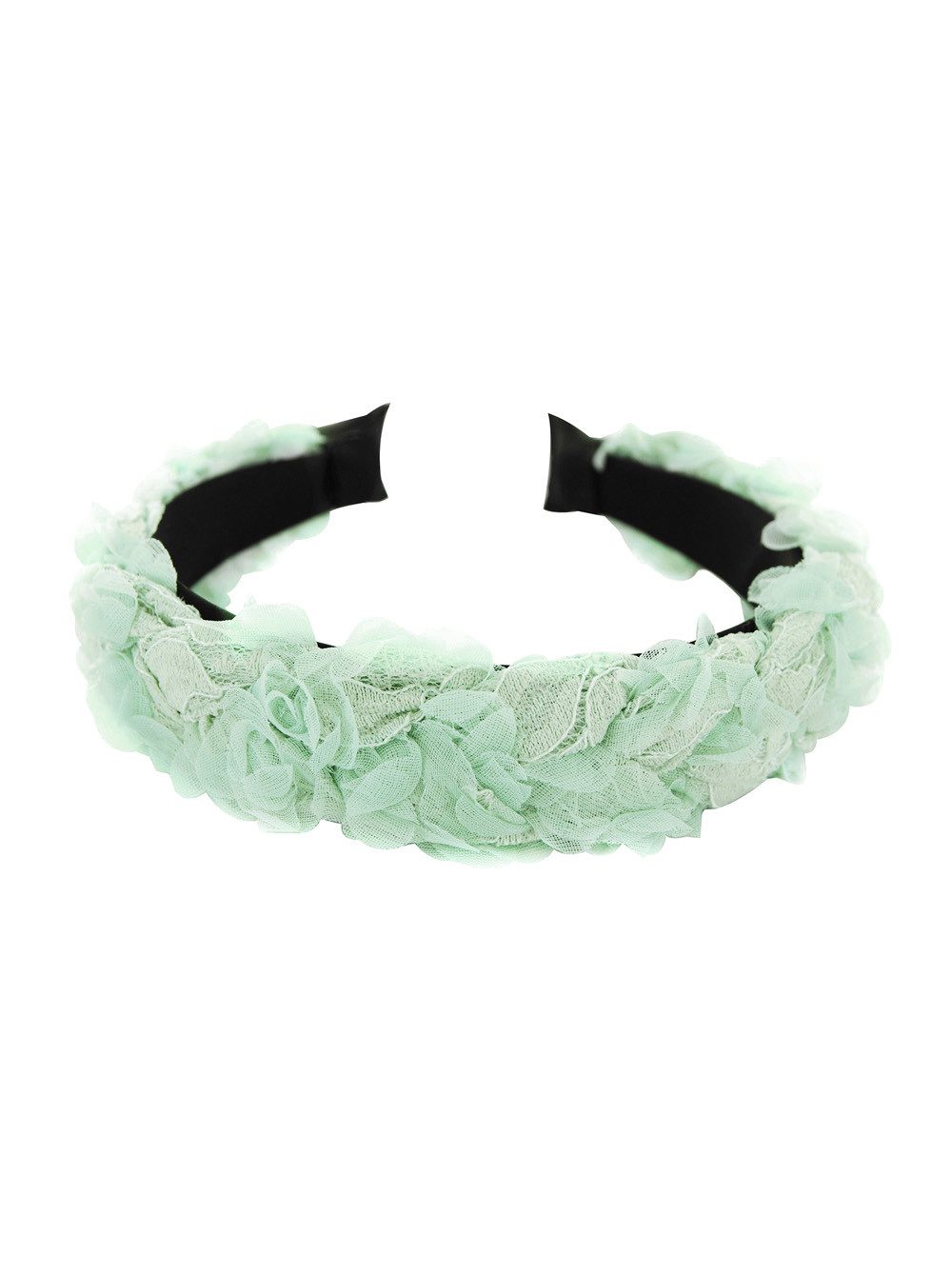 axy Haarreif Haarreif mit Blumenkranz Look, Vintage Look zur Hochzeit Damen Haareifen Haarband
