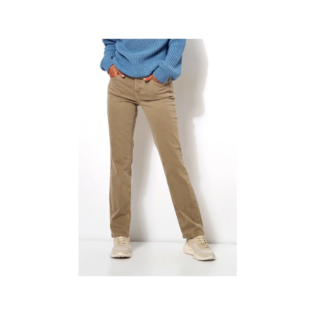 TONI 5-Pocket-Jeans taupe (1-tlg)