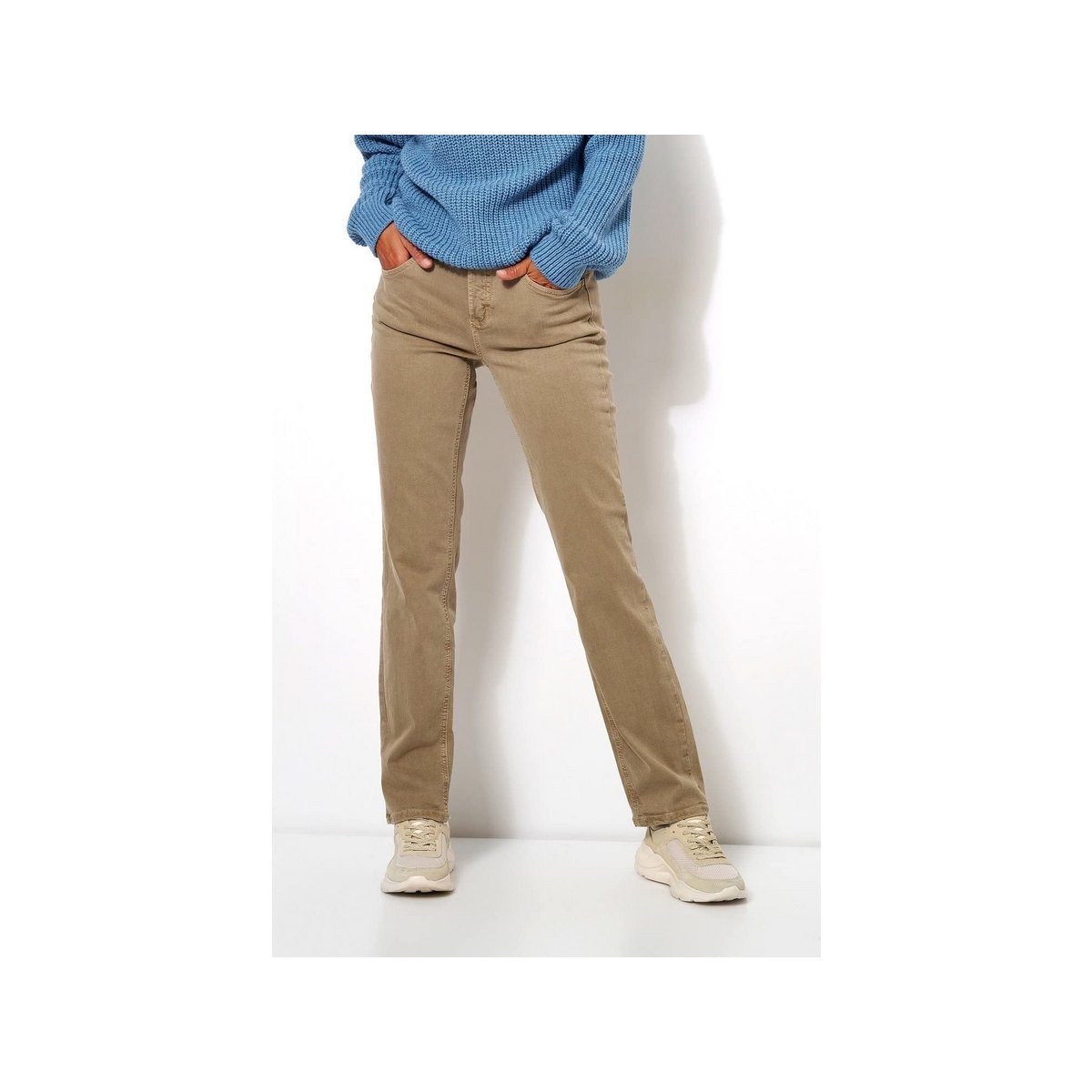 TONI (1-tlg) taupe 5-Pocket-Jeans