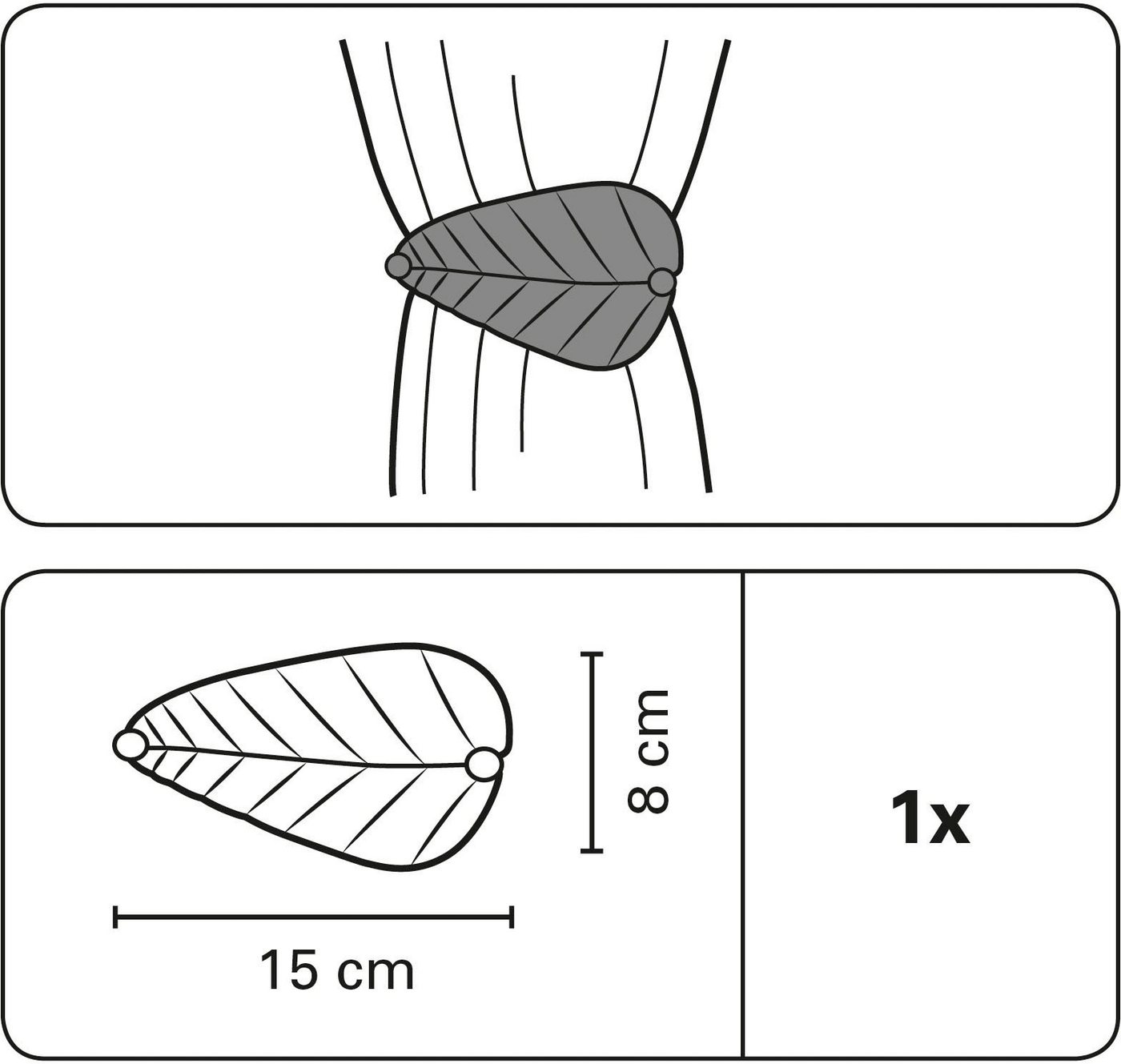 Dekospange »Dekospange Blatt«, GARDINIA-HomeTrends