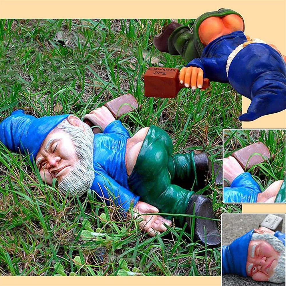 NUODWELL Gartenfigur Gnomen-Gartenstatue, Harz-Gartenzwerg-Handwerk, Garten günstig online kaufen