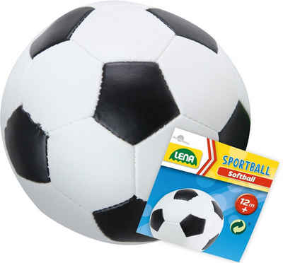 Lena® Softball Soft-Fußball 18 cm, schwarz/weiß, Made in Europe