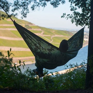 La Siesta Hängematte Doppel-Reisehängematte COLIBRI CAMO forest La Siesta Outdoor, wetterbeständig