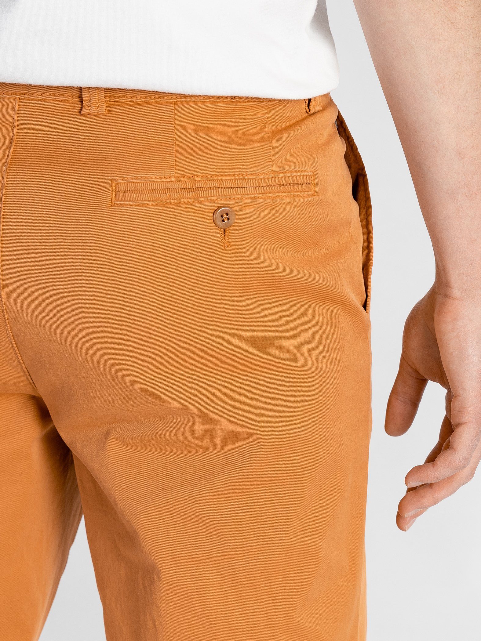 TwoMates Shorts Shorts mit GOTS-zertifiziert Bund, Orange Farbauswahl, elastischem
