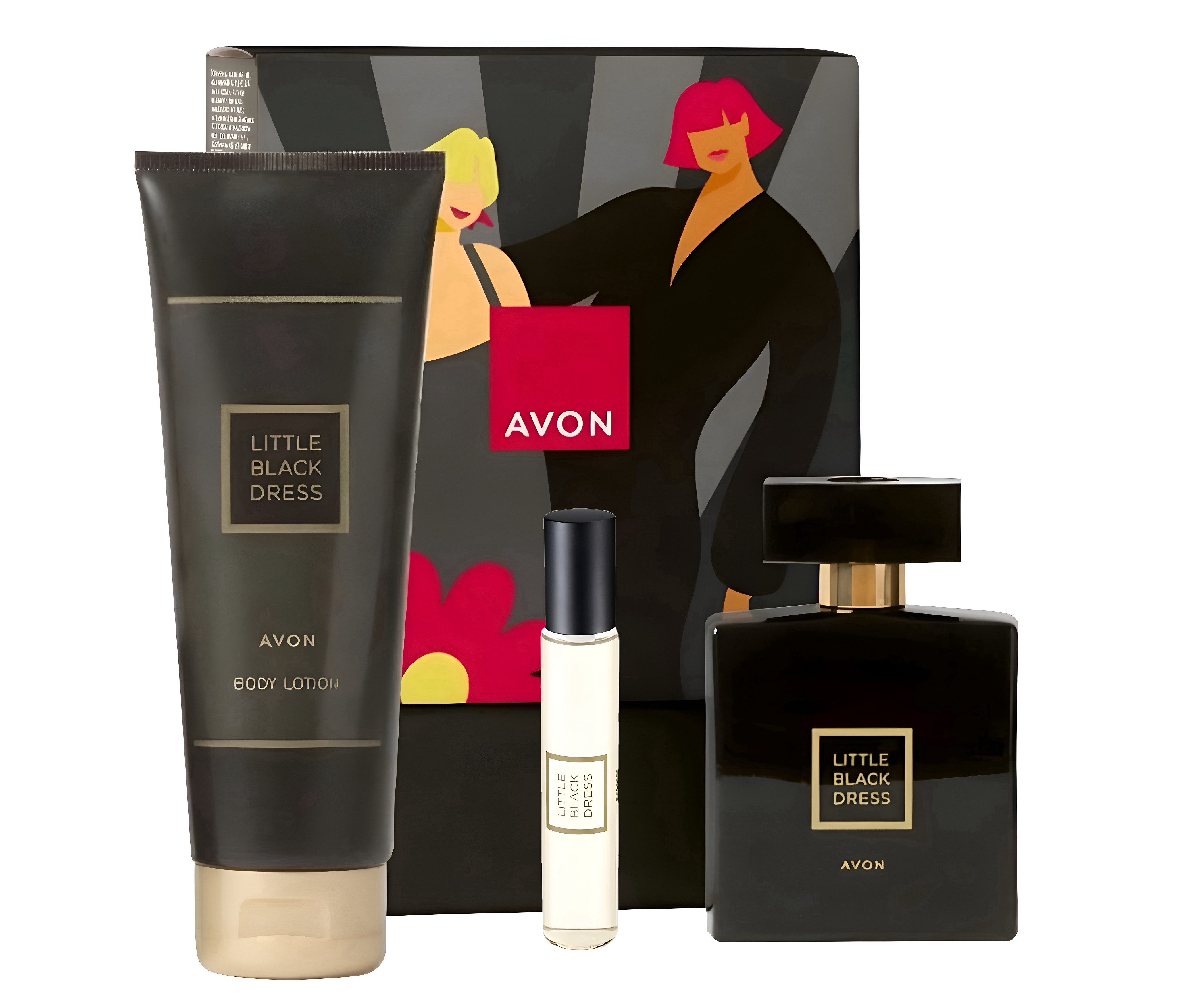 Pflege-Geschenkset Little Black Dress Parfum 50 ml, Taschenspray 10 ml, Körperlotion