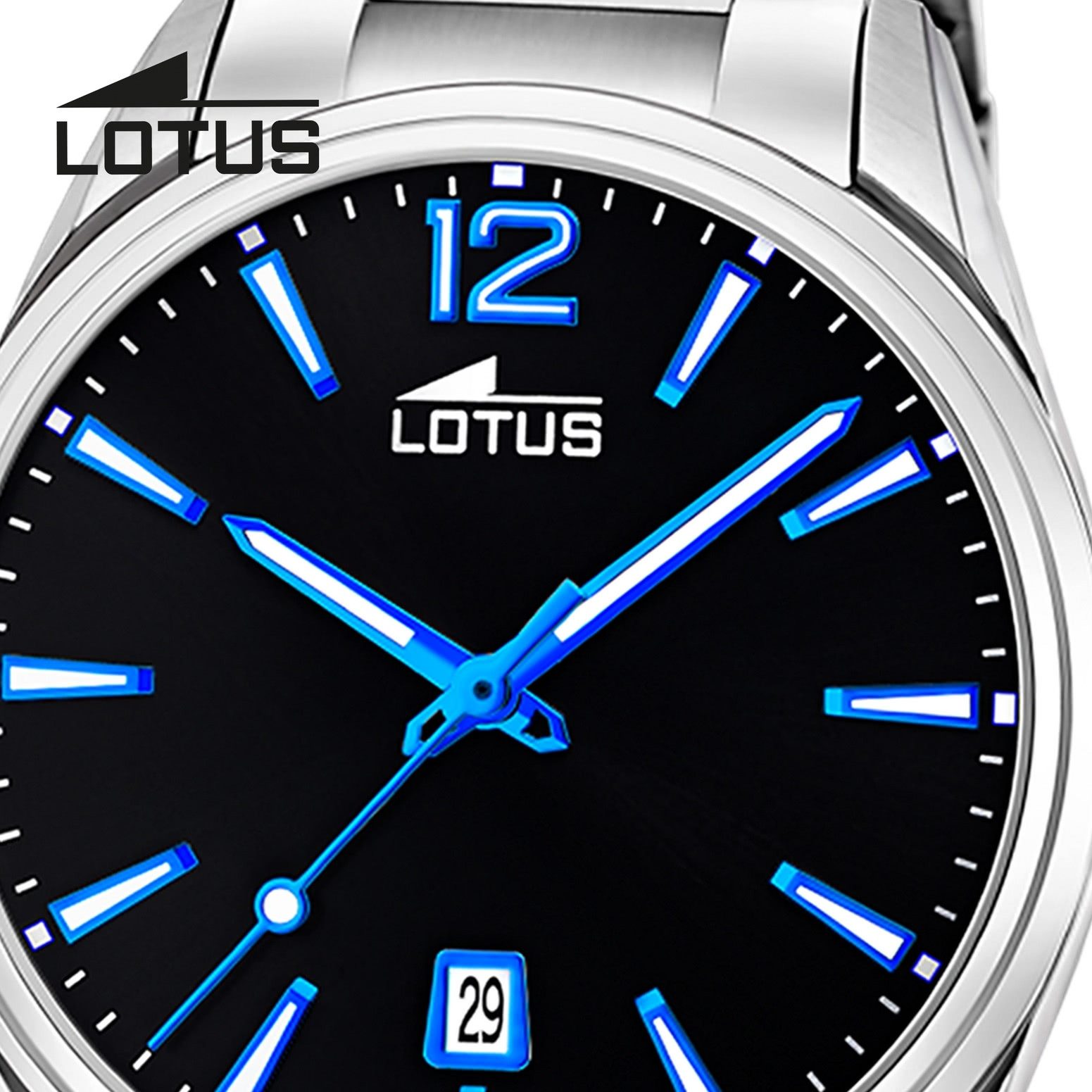 Lotus Chronograph Lotus Herrenuhr Edelstahl silber günstig online kaufen