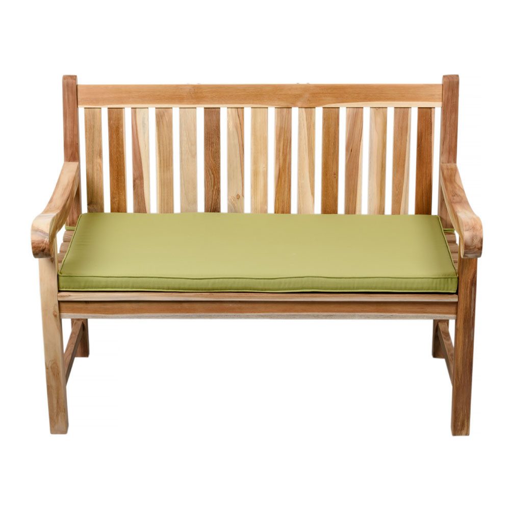 wohnfreuden Hockerbank Teak Gartenbank geschliffen inkl. Kissen, 3352