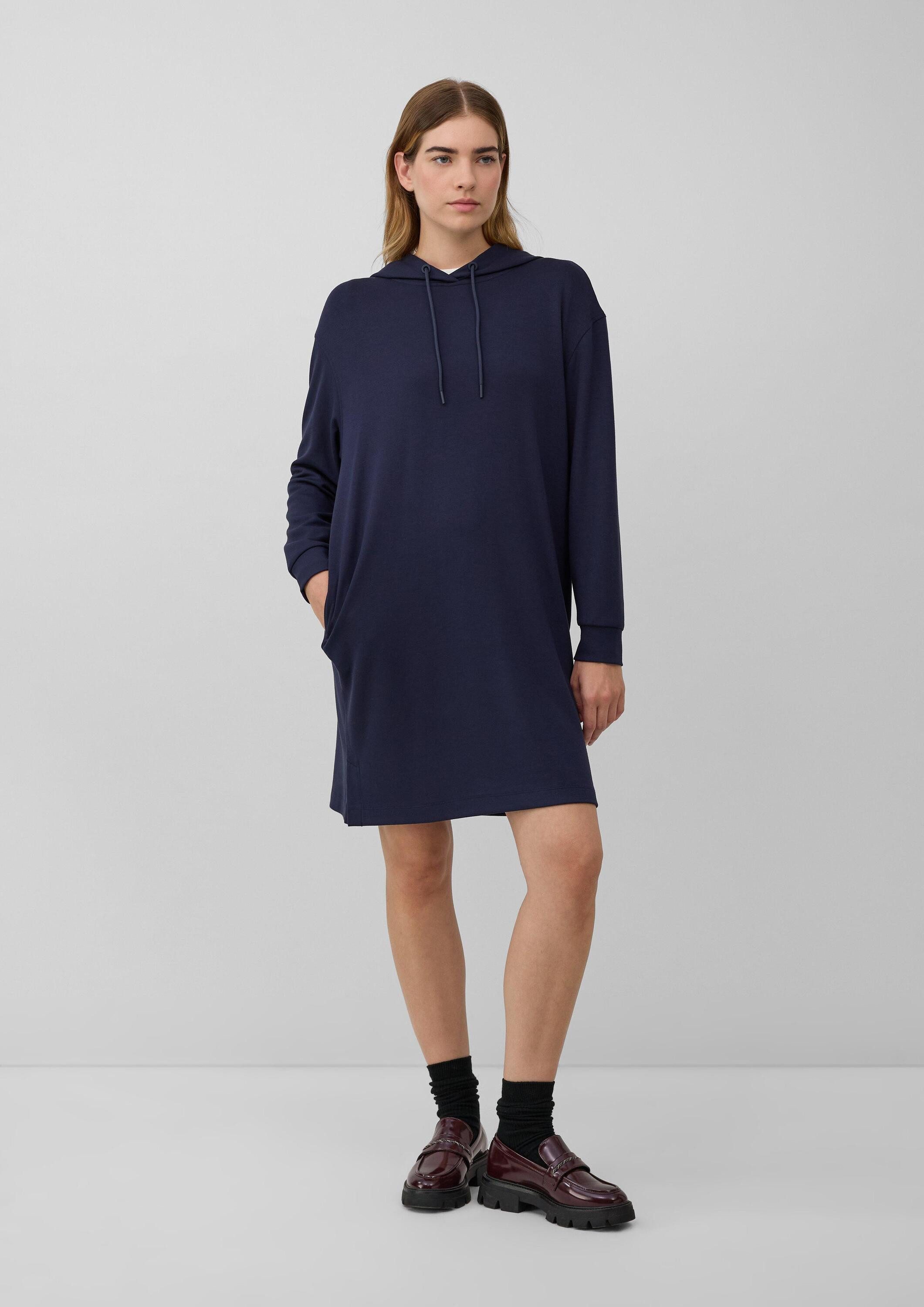 s.Oliver Midikleid Kleid Scuba-Kleid mit Eingrifftaschen und Kapuze günstig online kaufen