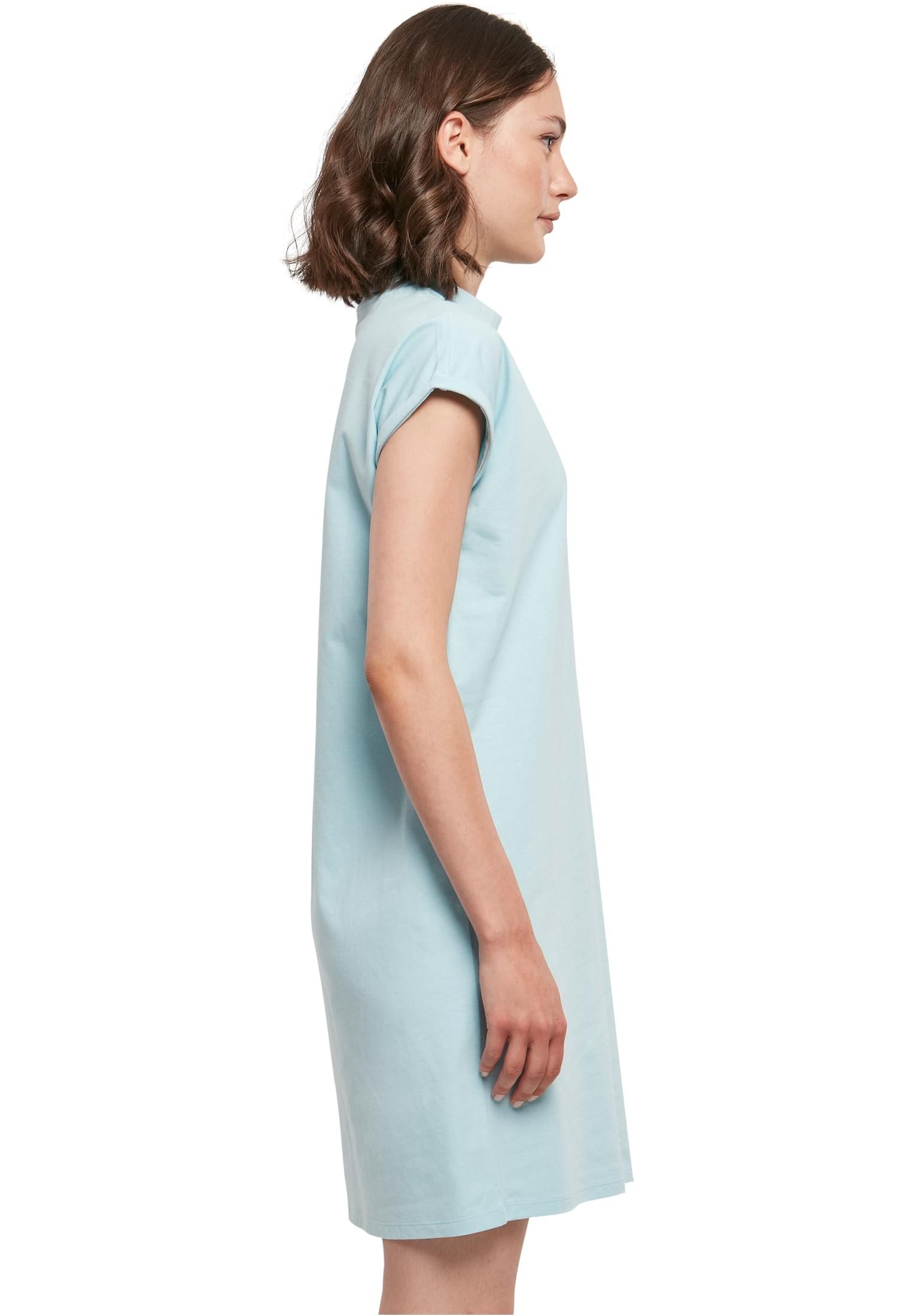 urbandreamz Jerseykleid Damen Kleid überschnittene Schultern Jersey Turn Up Ärmel – Bild 4 von 5