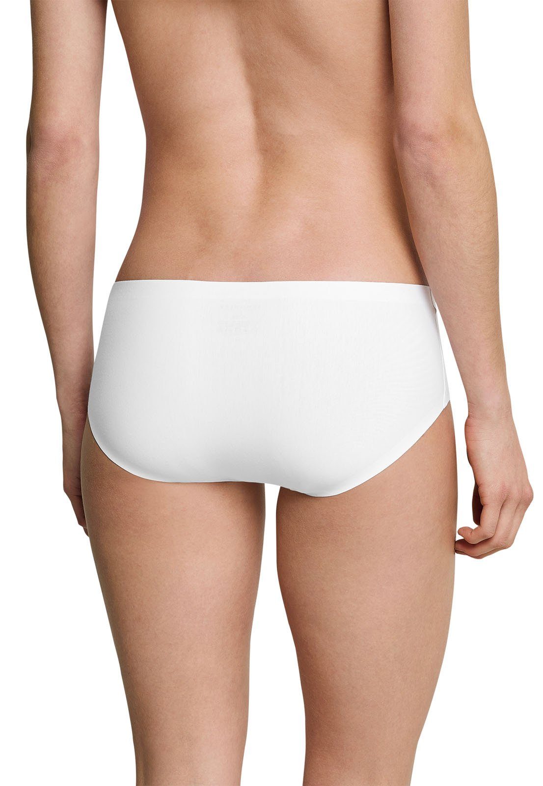 Damen Panty 3er Invisible Cotton, - Panty, Pack Nahtlos Schwarz/Schwarz/Weiß Schiesser