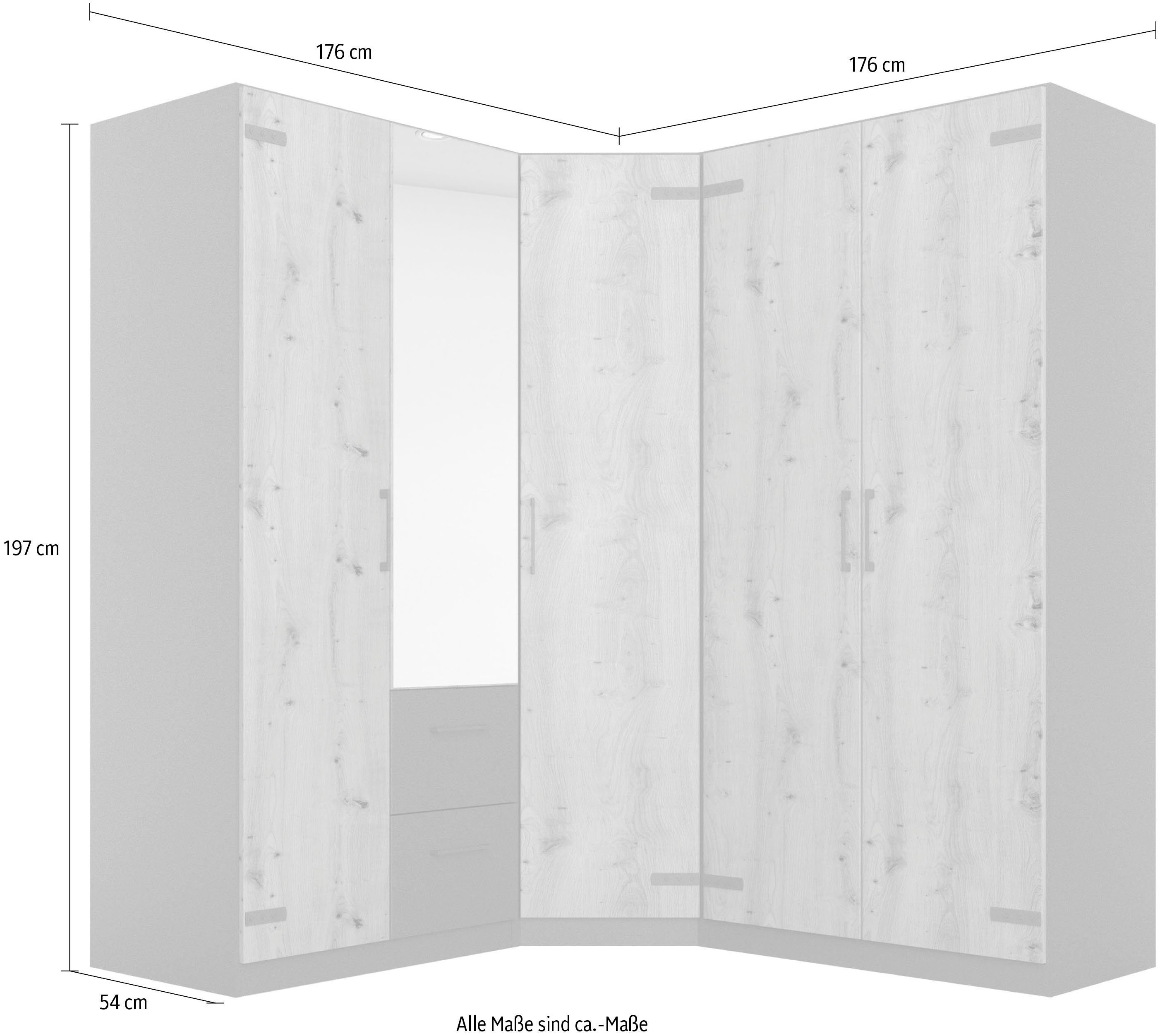 "Industrial Schrank-Set mit Applikationen rauch Holmes, Style"