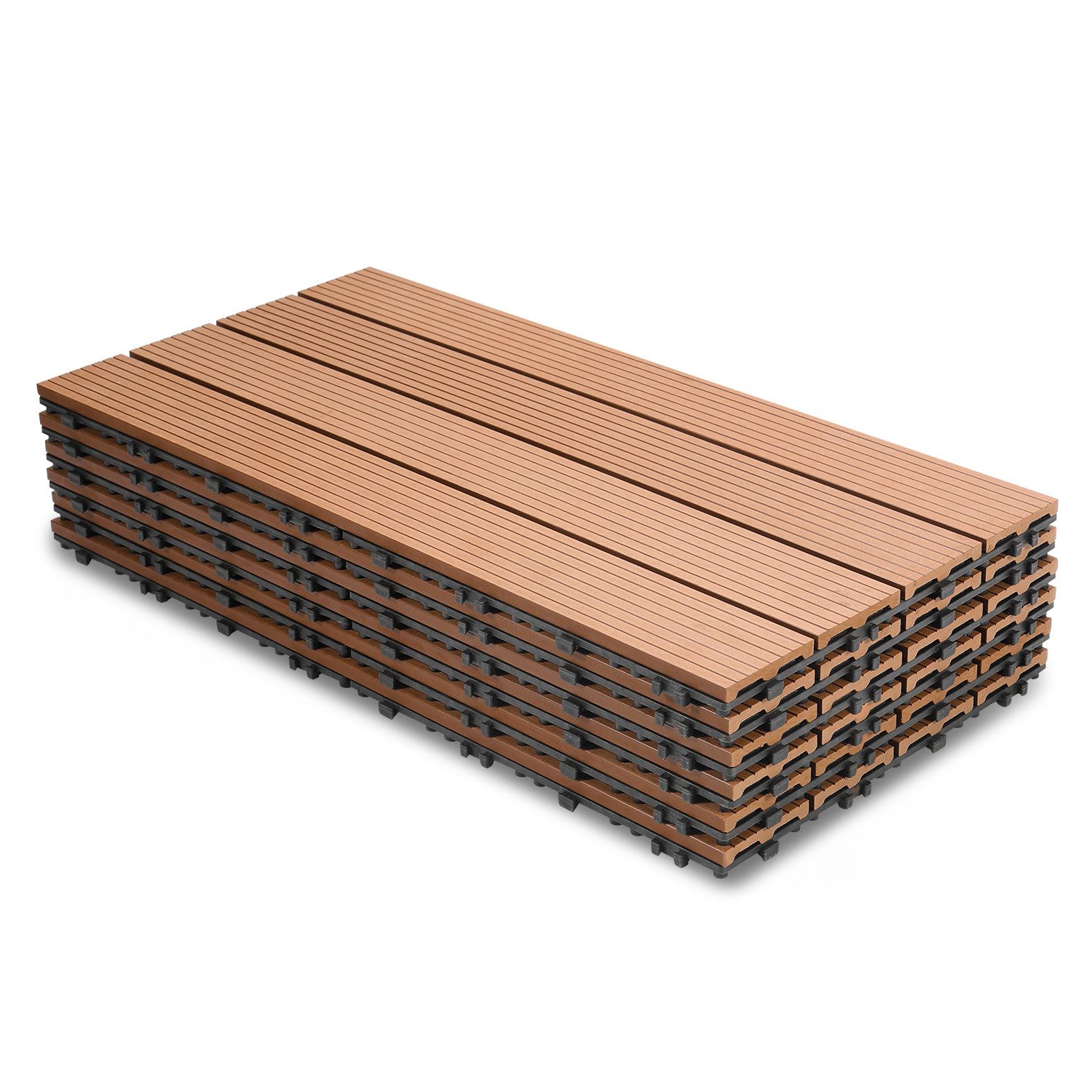 Clanmacy Holzfliesen Terrassenfliesen Fliesen Balkon Garten günstig online kaufen