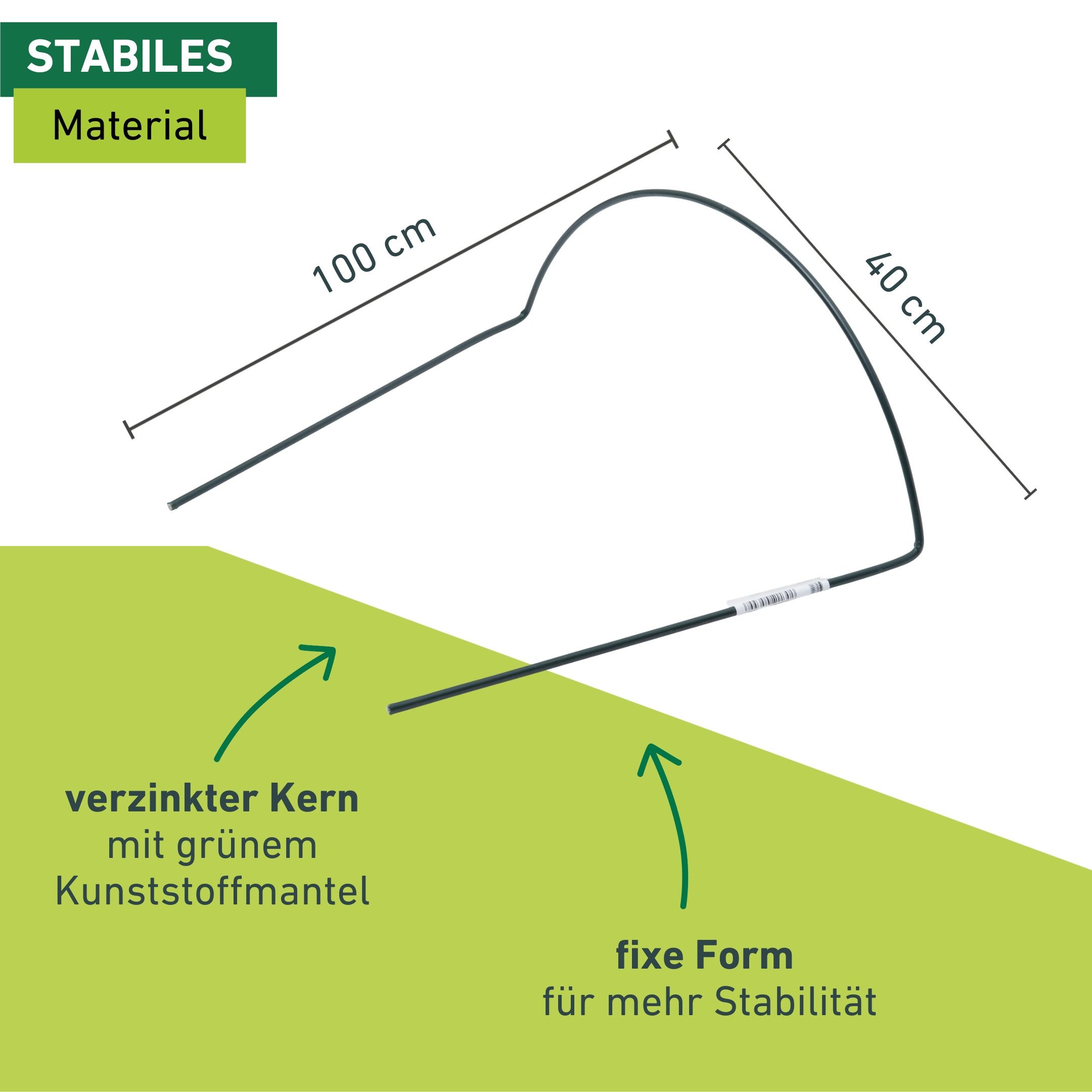 Windhager Rankhilfe für optimalen Pflanzenwuchs, Staudenstütze, 1 St., Pflanzstab erhältlich in unterschiedlichen Größen