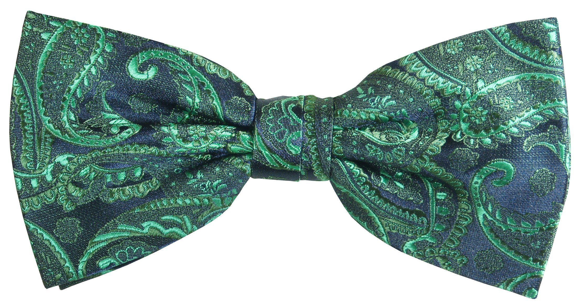 Fliege Herren Schleife modern elegant festlich grün paisley Hochzeit