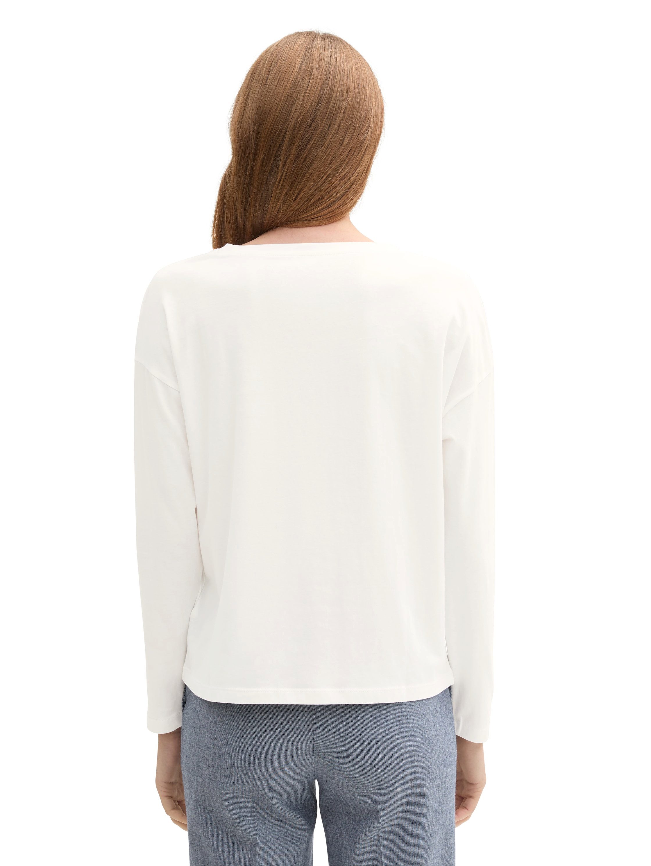 TOM TAILOR Langarmshirt mit Frontprint günstig online kaufen