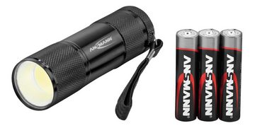 ANSMANN AG LED Taschenlampe Action COB LED Mini Taschenlampe für Handtasche/-schuhfach, Alu, IPX3