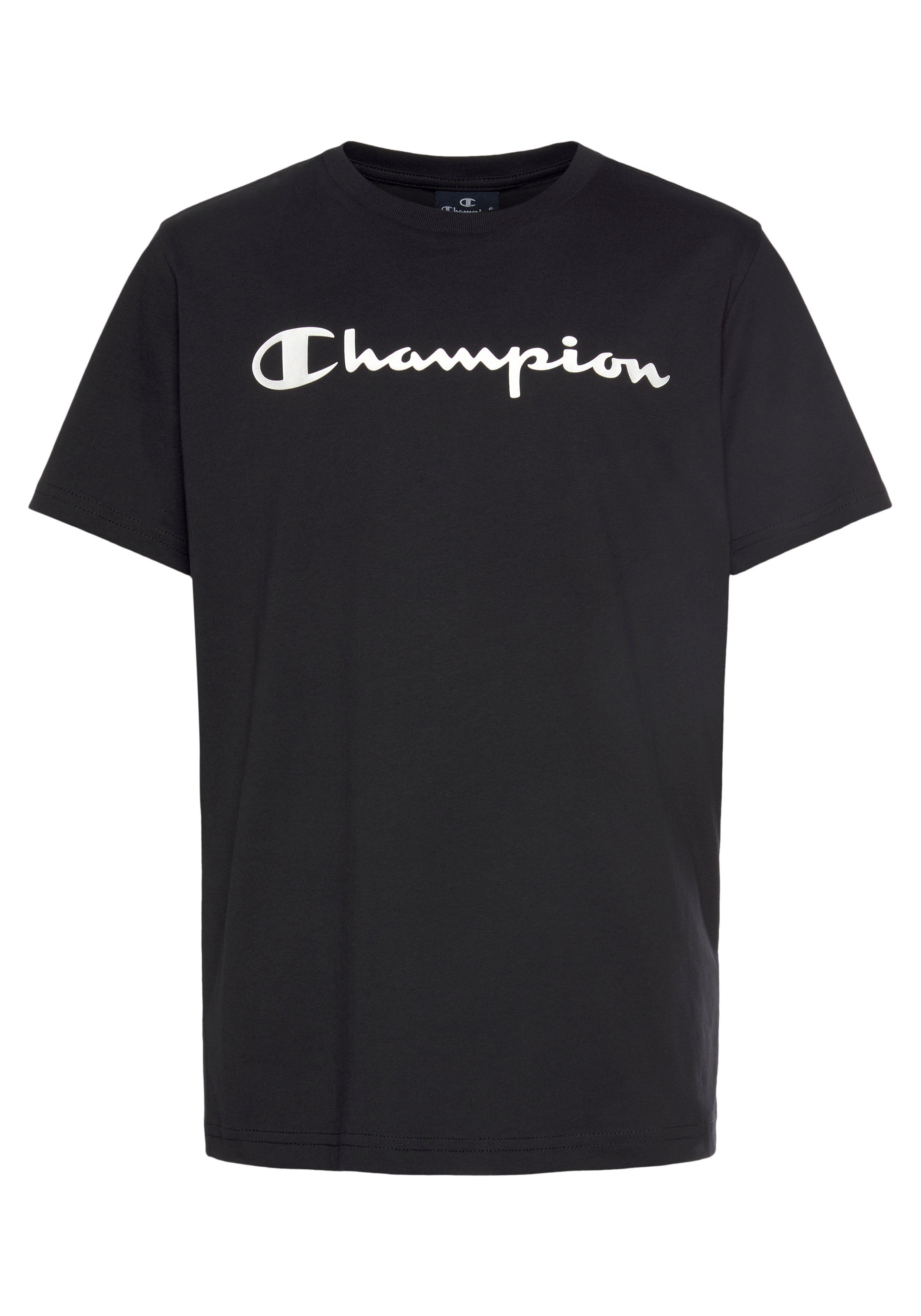 Crewneck T-Shirt T-Shirt schwarz Champion