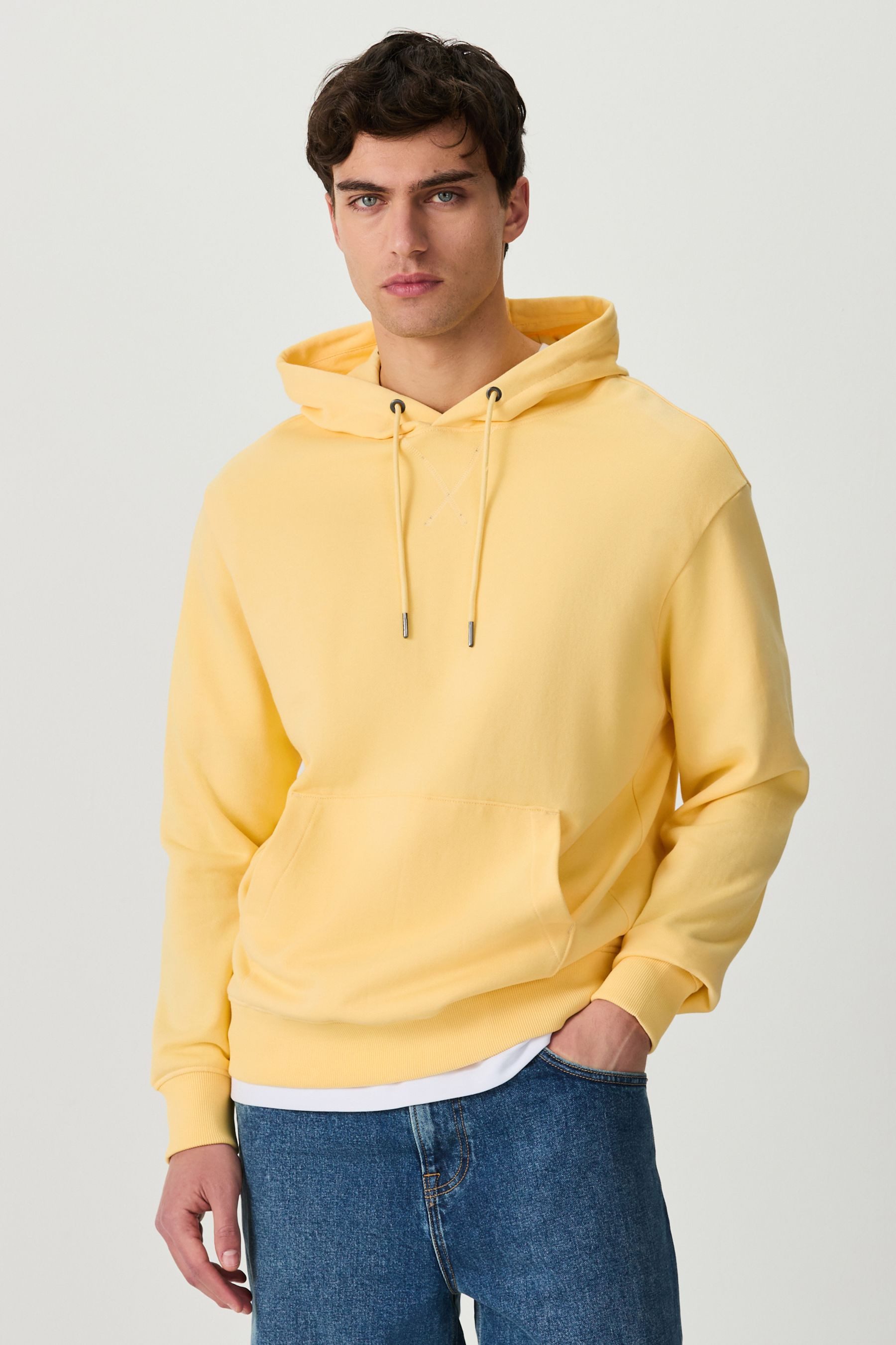 Kapuzenpullover Leichtes Jersey-Hoodie mit hohem Baumwollanteil