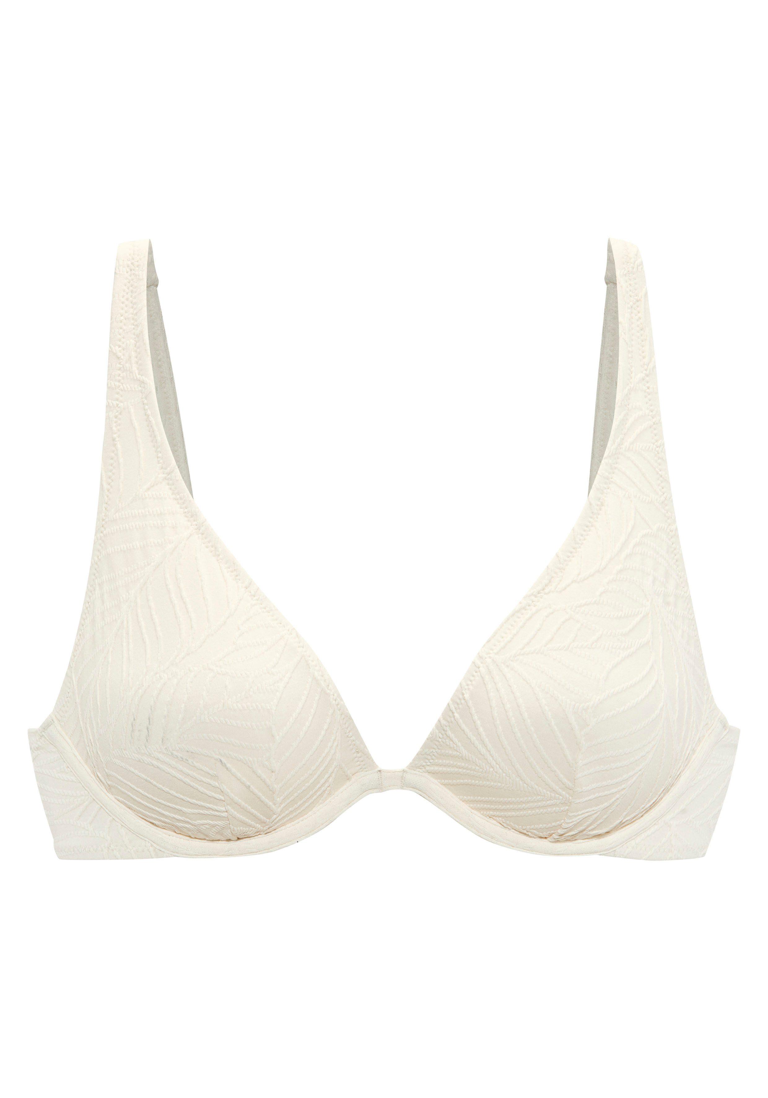 LASCANA Bügel-Bikini-Top Fay, aus eleganter Strukturware
