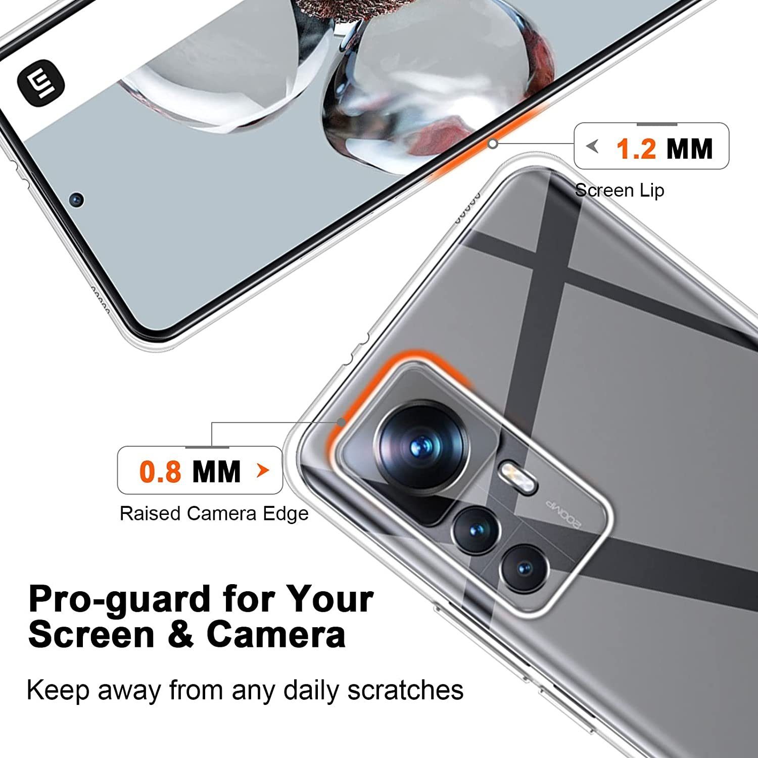 MSM Handyhülle Hülle für Xiaomi 12T / 12T Pro 5G Silikon Schutz TPU Tasche