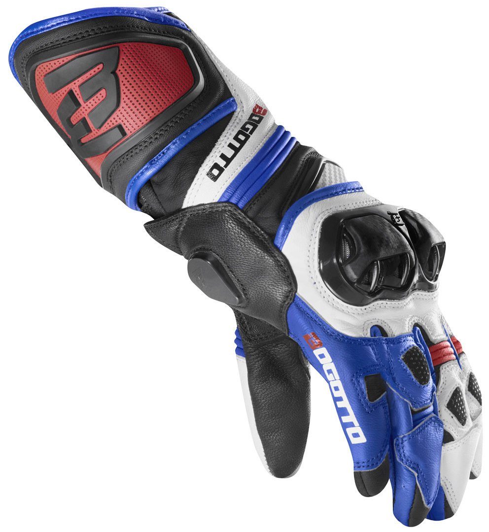 Veloce Bogotto Motorradhandschuhe Motorradhandschuhe Black/Blue/White