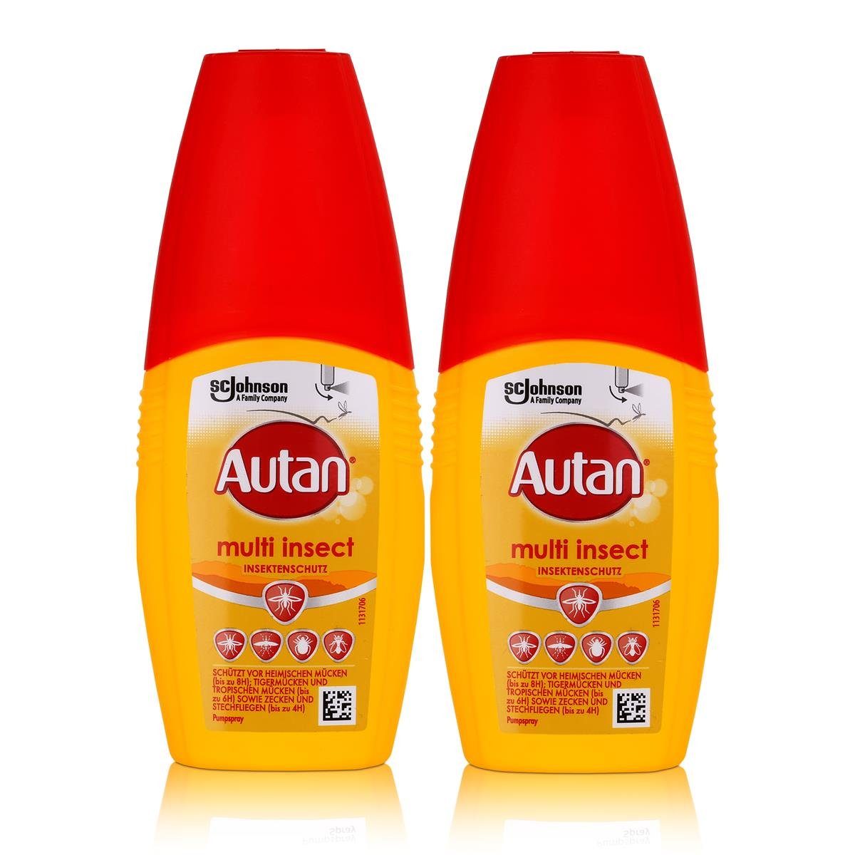 Autan Insektenspray Autan Multi Insect Insektenschutz Pumpspray 100ml (2er Pack)
