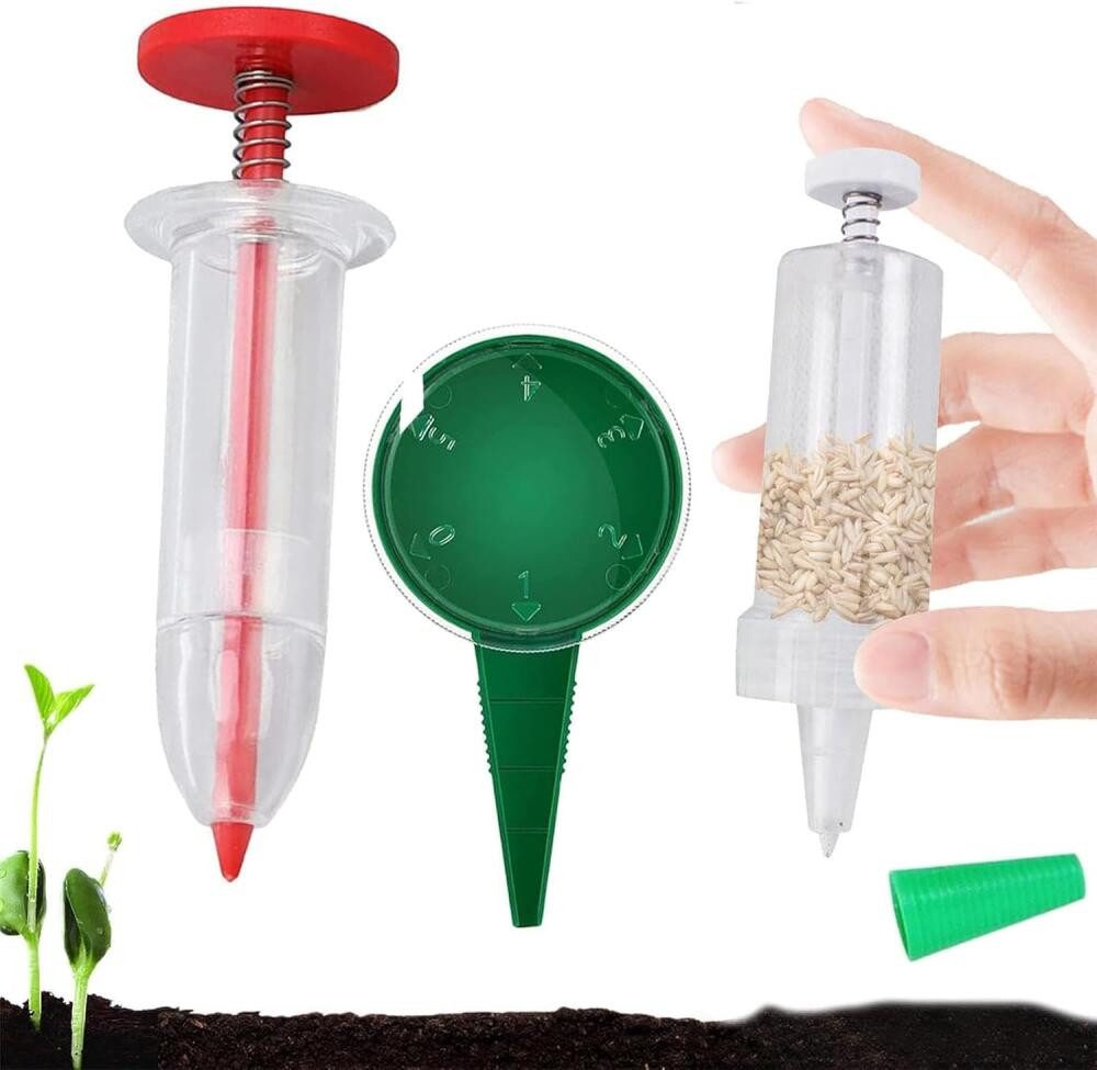 FELIXLEO Anzuchtdeckel 3 Stück Saatgut Sämaschine Samenspender Sähilfe Garten Aussaat (1 St)